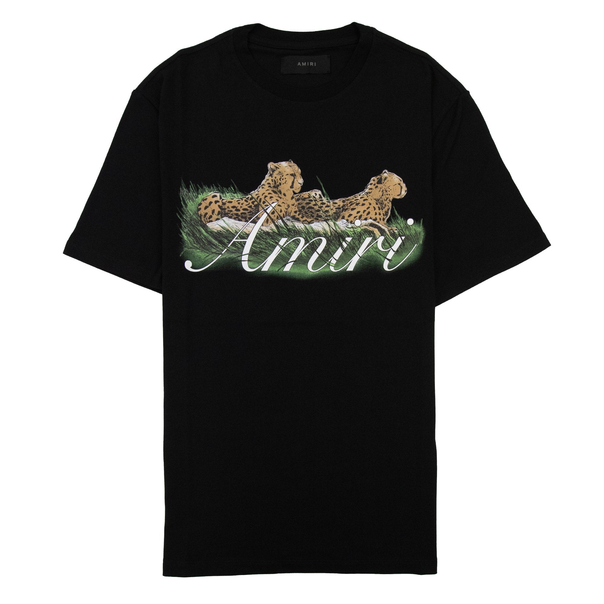 Amiri Cheetah Logo T Shirt Black 001