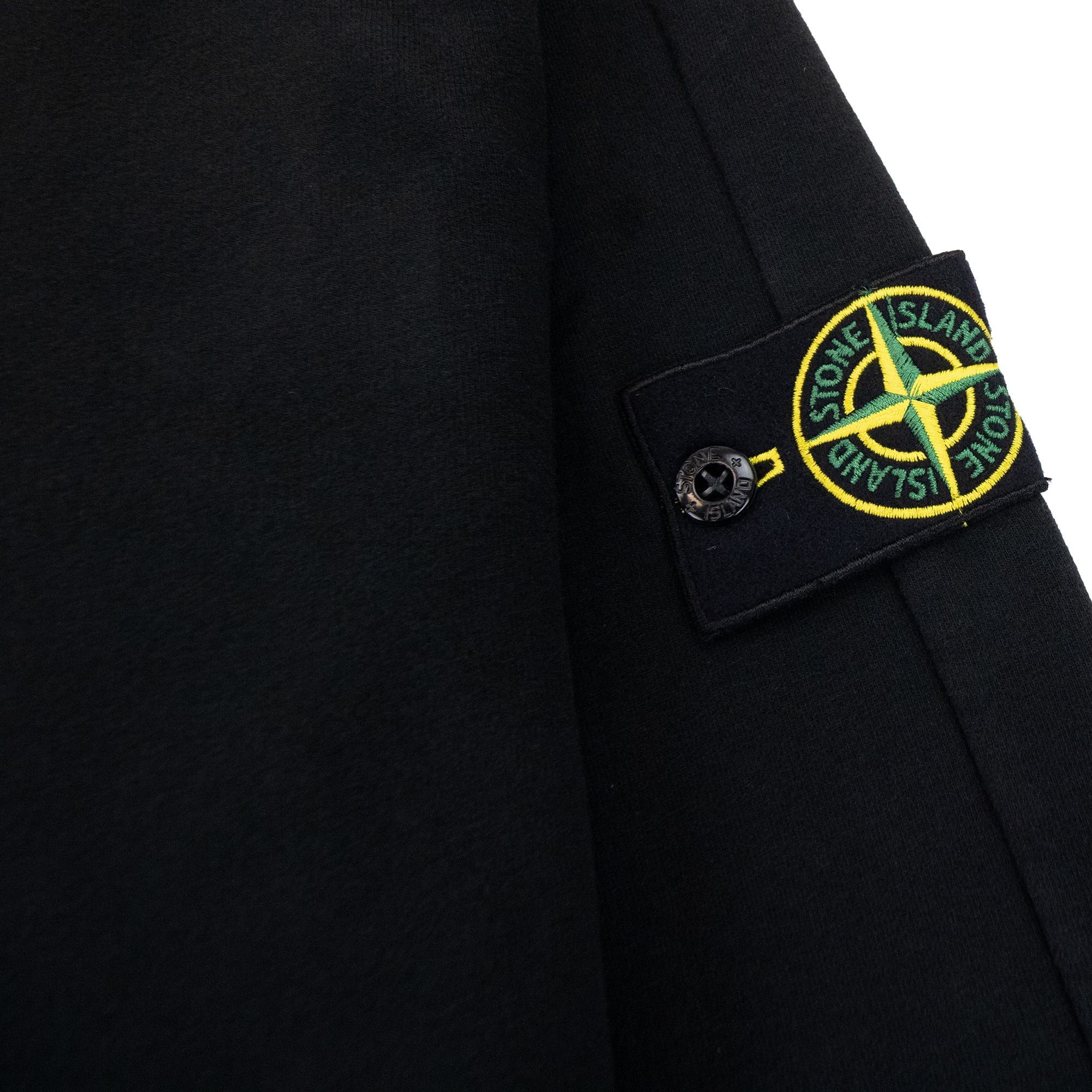 Stone Island 61252 Garment Dyed Stretch Hoodied Sweatshirt Black V0029