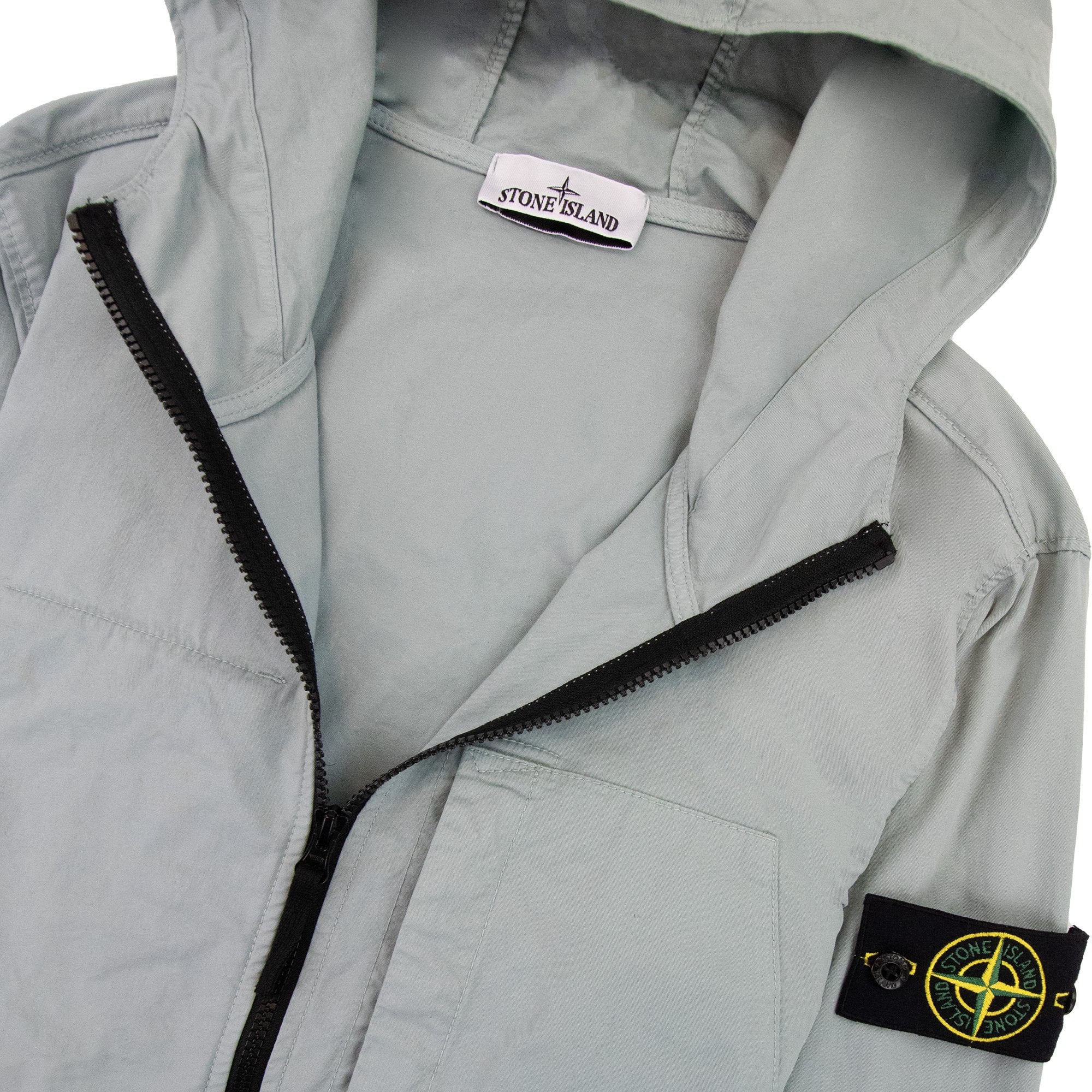 Stone Island 43310 Supima Cotton Overshirt Sky Blue V0041