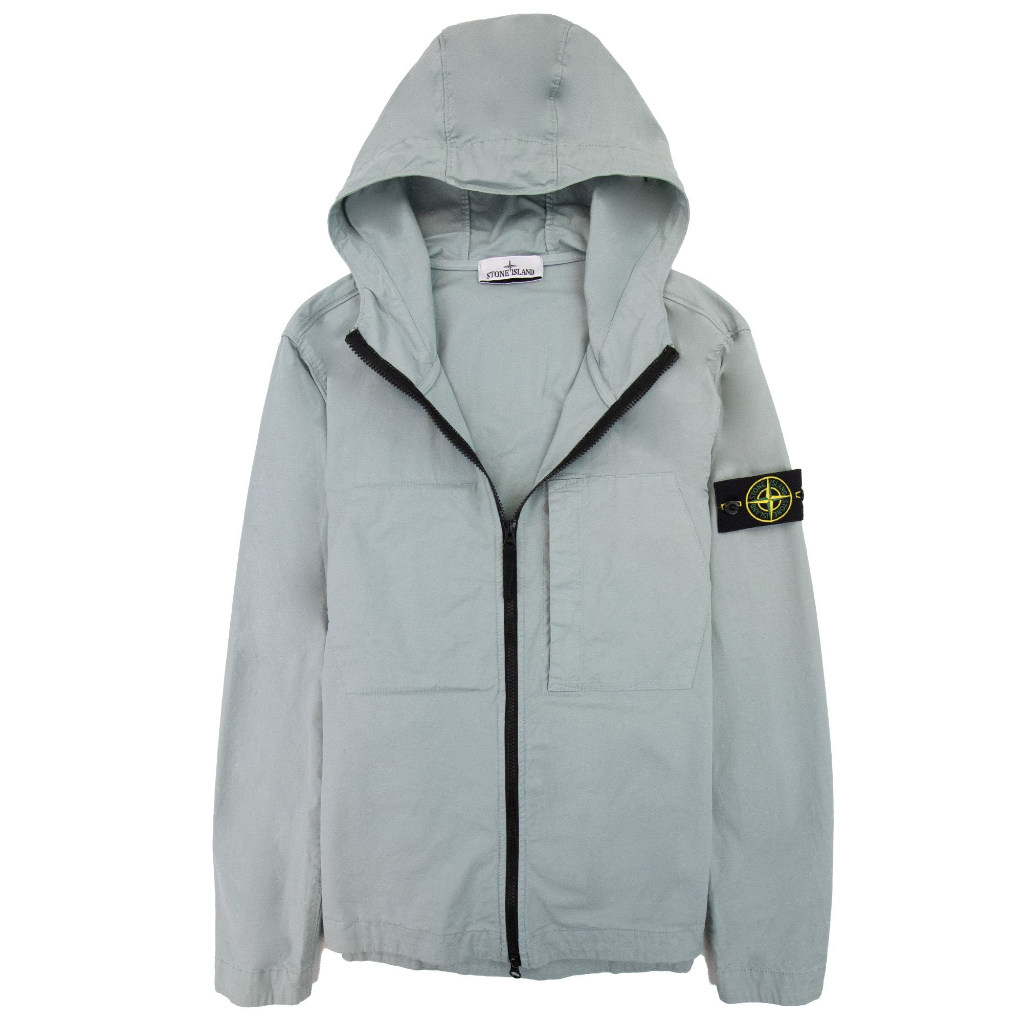 Stone Island 43310 Supima Cotton Overshirt Sky Blue V0041