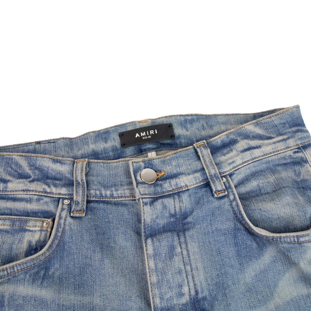 Amiri Mx2 Camo Zip Jean Clay Indigo