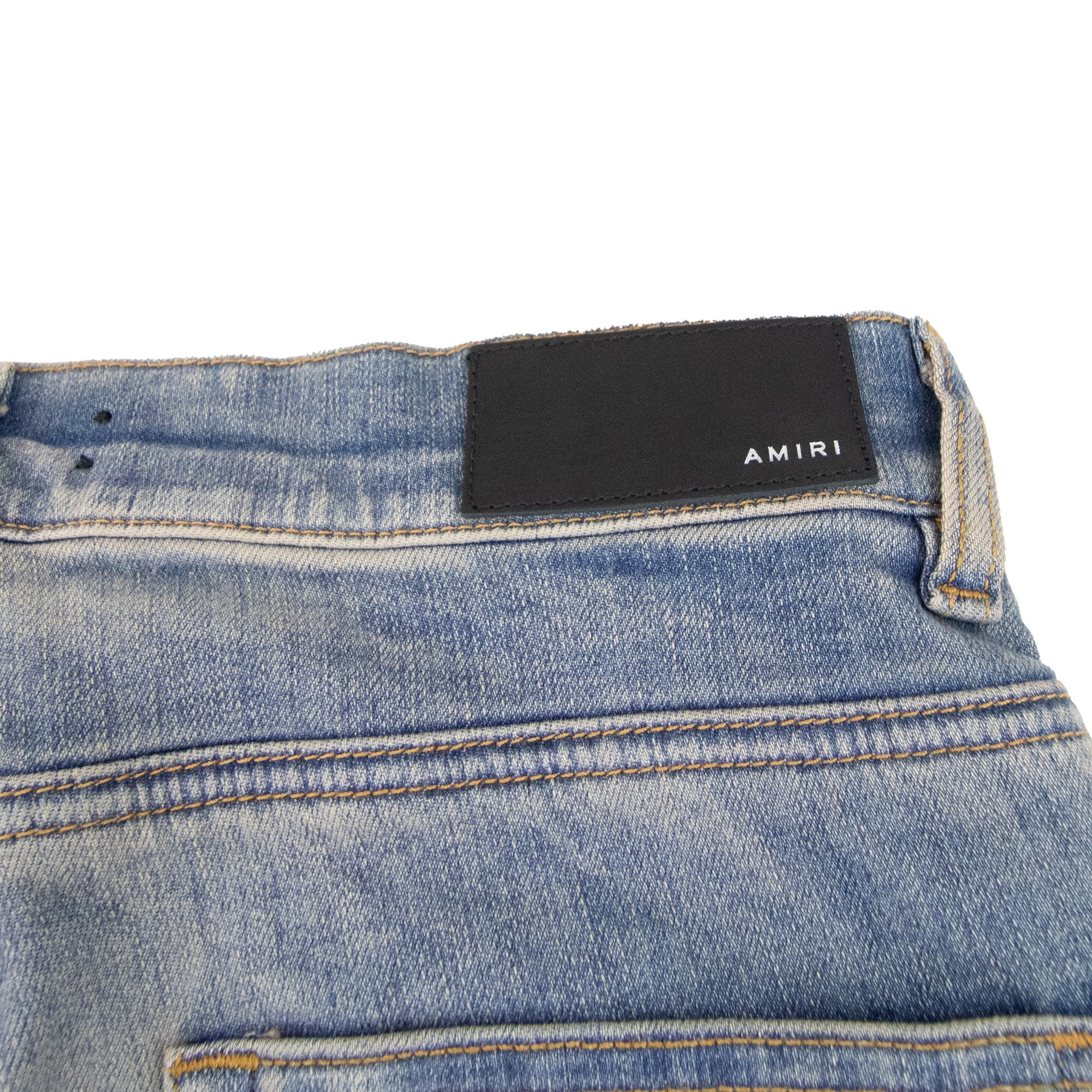 Amiri Mx2 Camo Zip Jean Clay Indigo