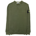 Stone Island 61352 Mock Neck Crewneck Sweatshirt Khaki V0058