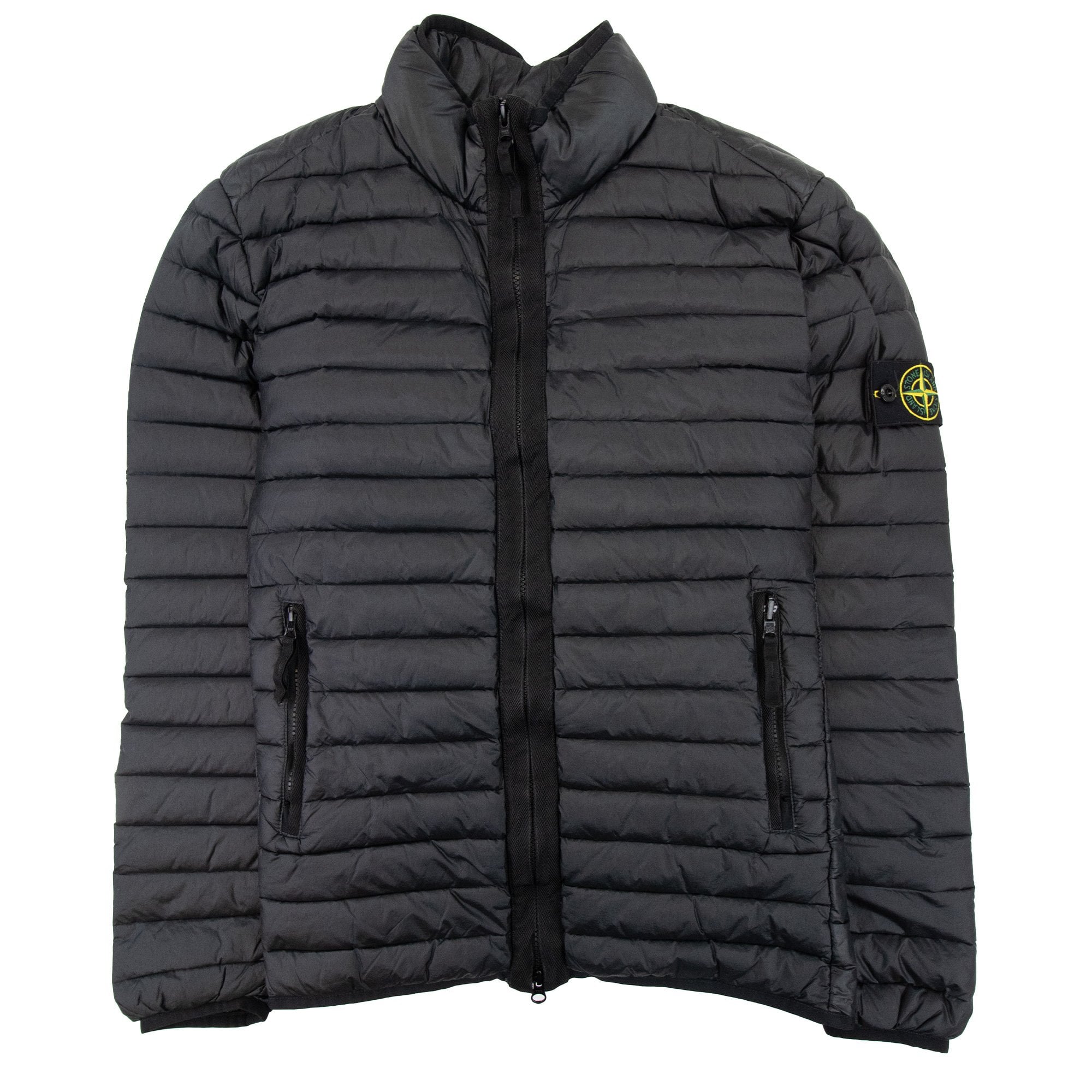 Stone Island 42324 Loom Woven Chambers R Nylon Down Jacket Black V0029
