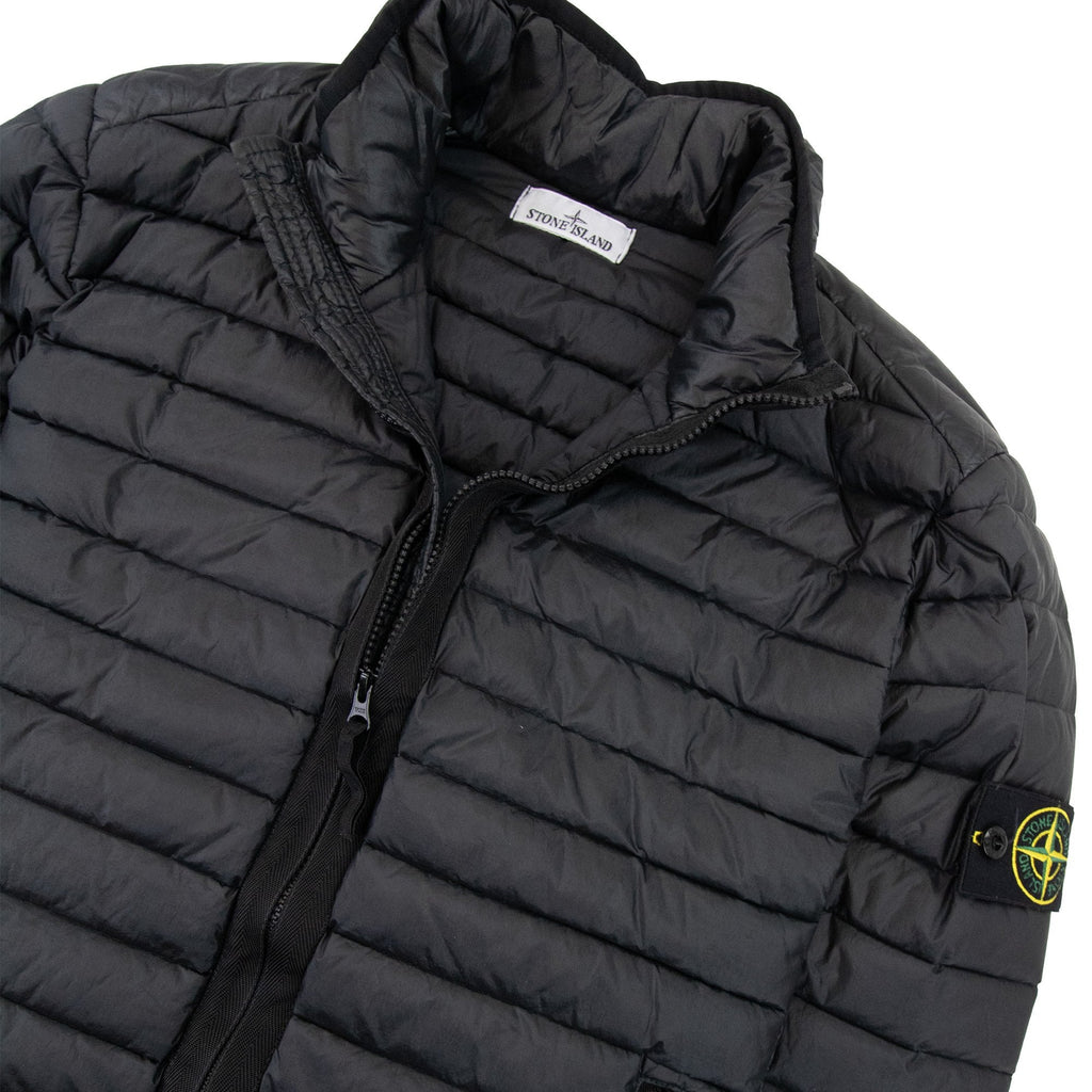 Stone Island 42324 Loom Woven Chambers R Nylon Down Jacket Black V0029