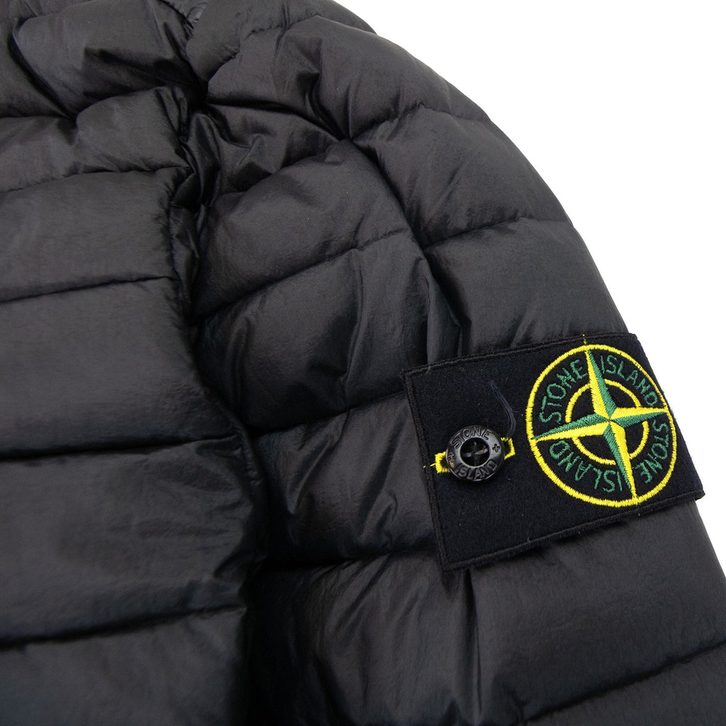 Stone Island 42324 Loom Woven Chambers R Nylon Down Jacket Black V0029