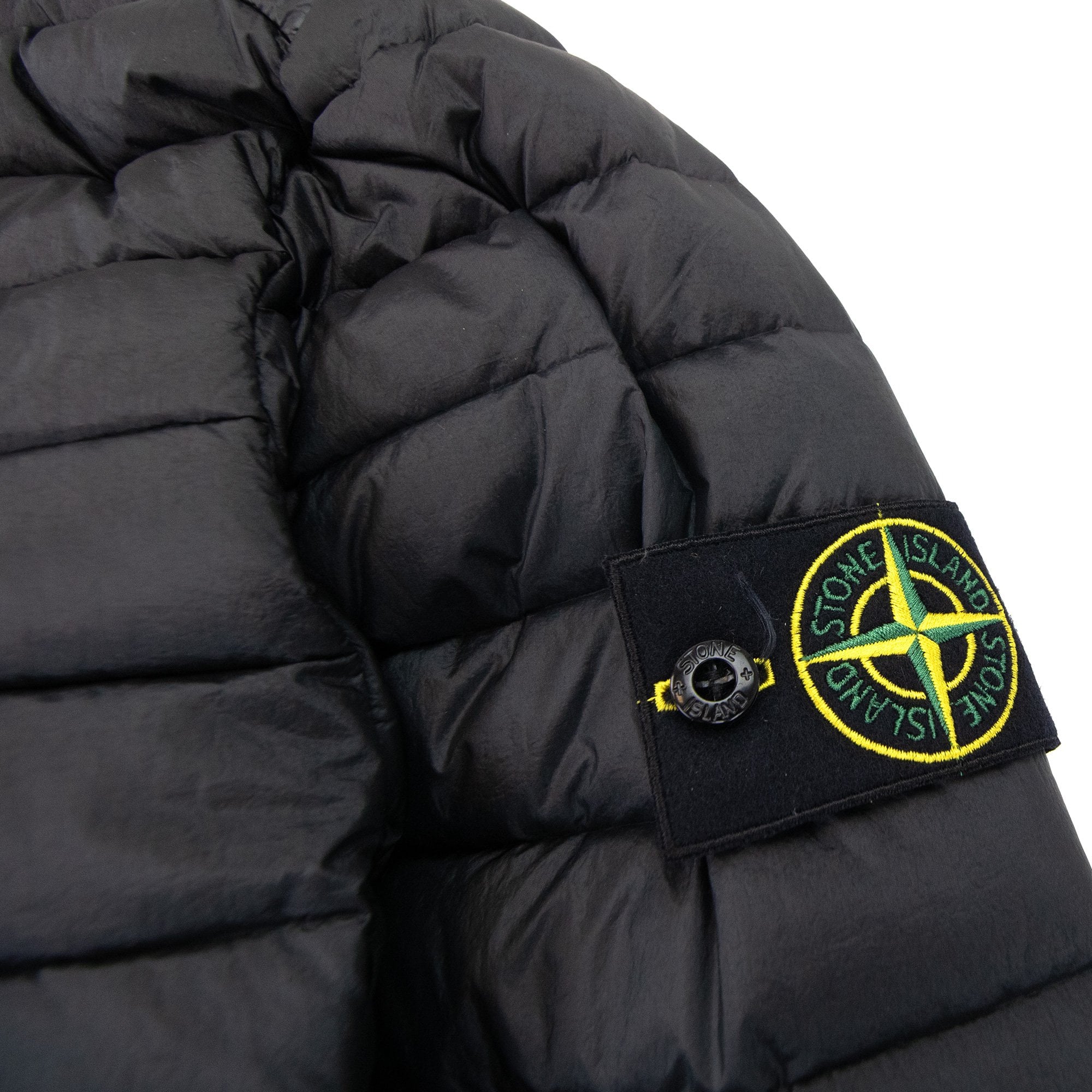 Stone Island 42324 Loom Woven Chambers R Nylon Down Jacket Black V0029