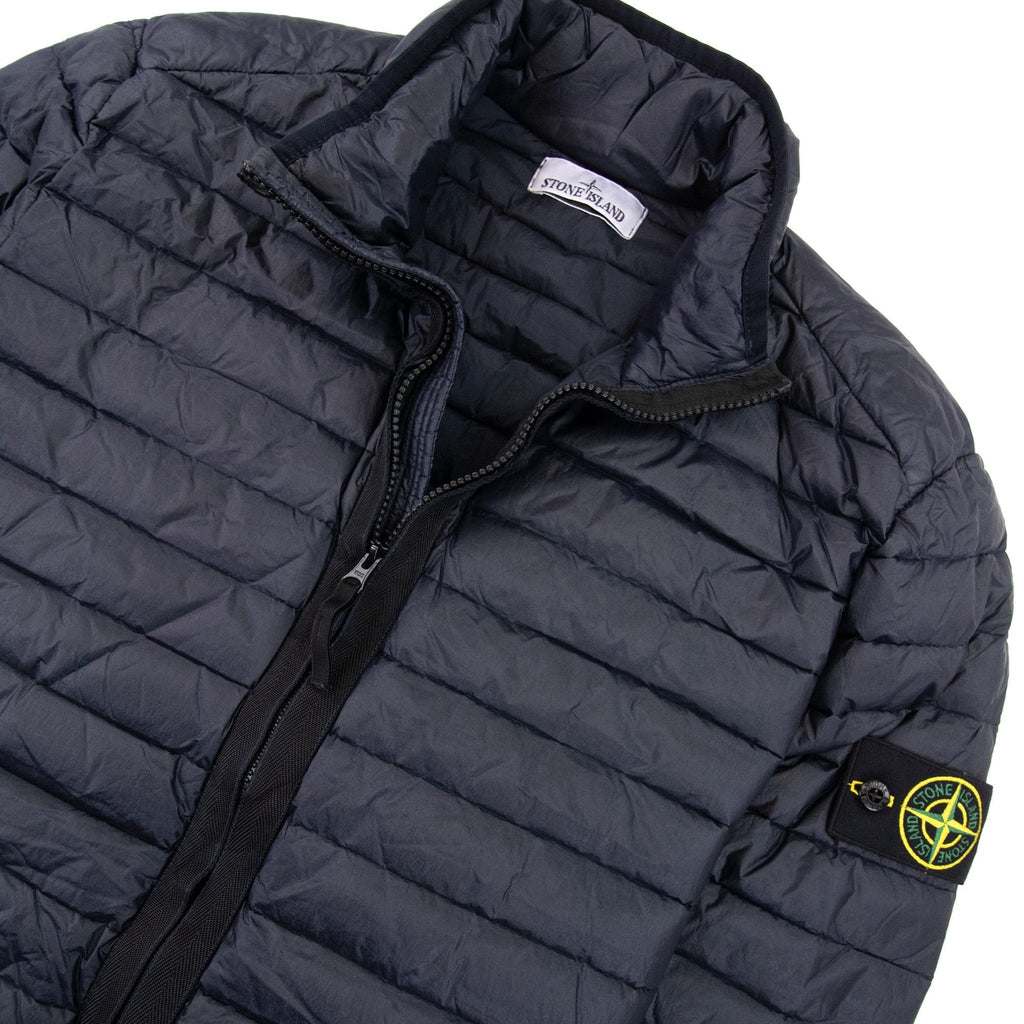 Stone Island 42324 Loom Woven Chambers R Nylon Down Jacket Navy V0020
