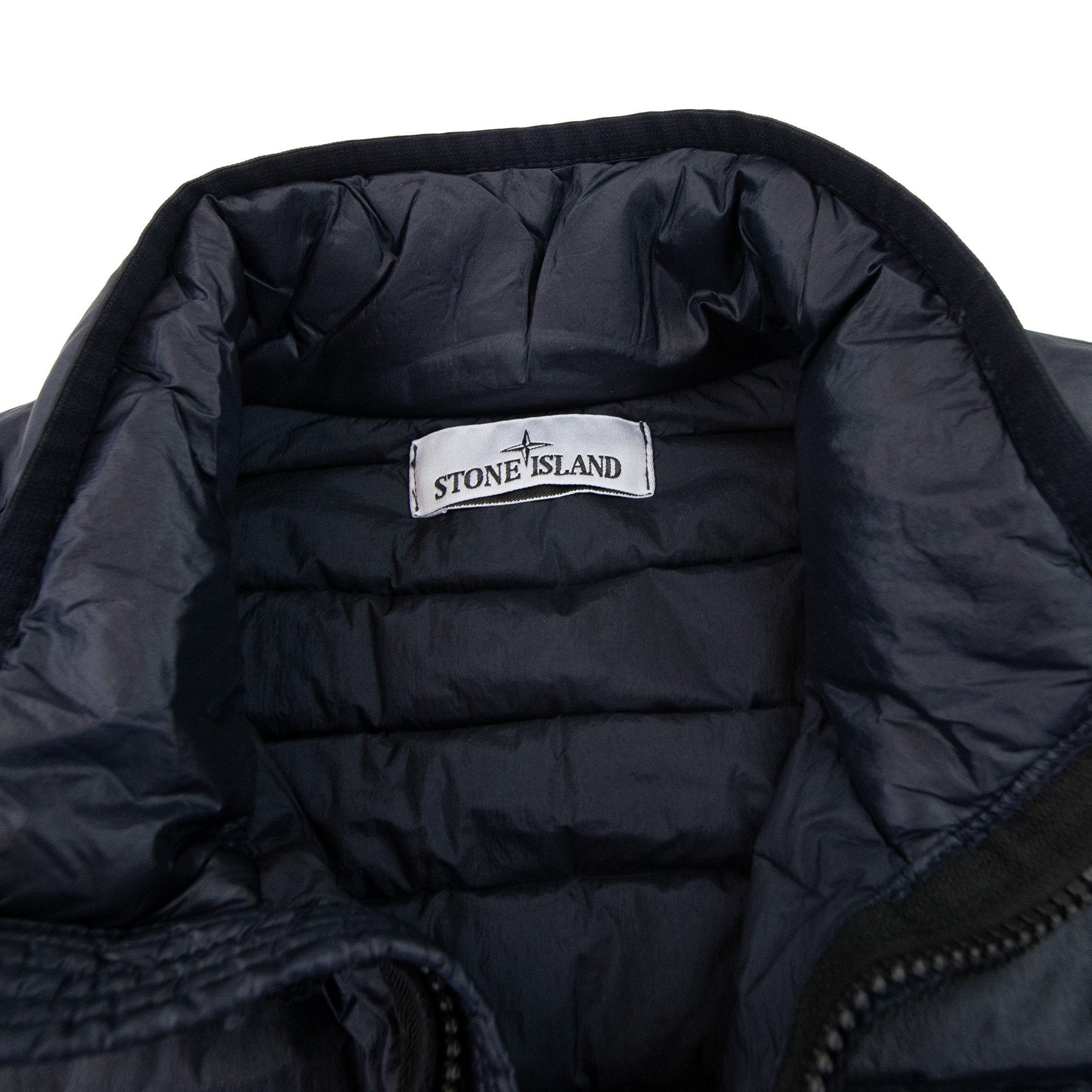 Stone Island 42324 Loom Woven Chambers R Nylon Down Jacket Navy V0020