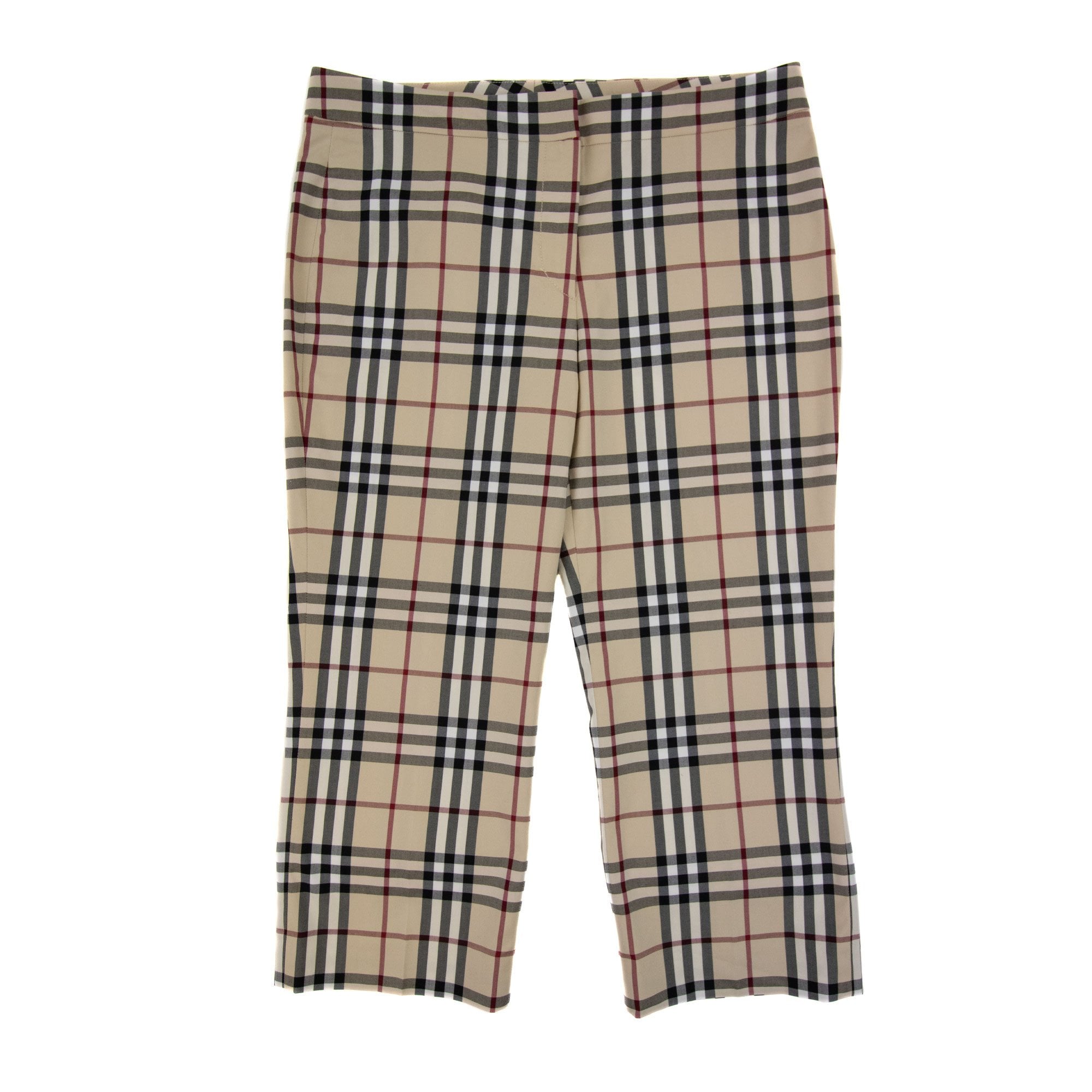 Burberry Woman Marden Check Short Trouser Beige 0144