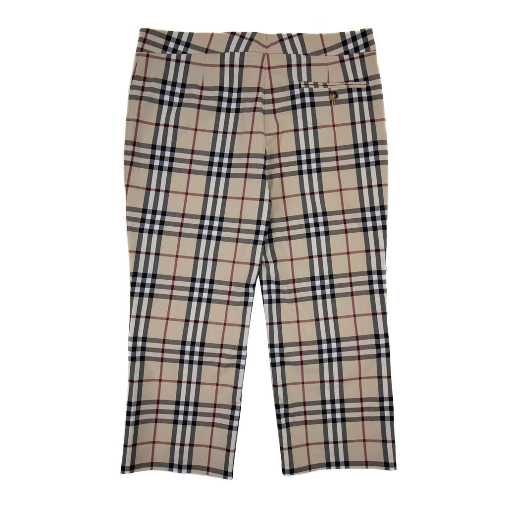Burberry Woman Marden Check Short Trouser Beige 0144