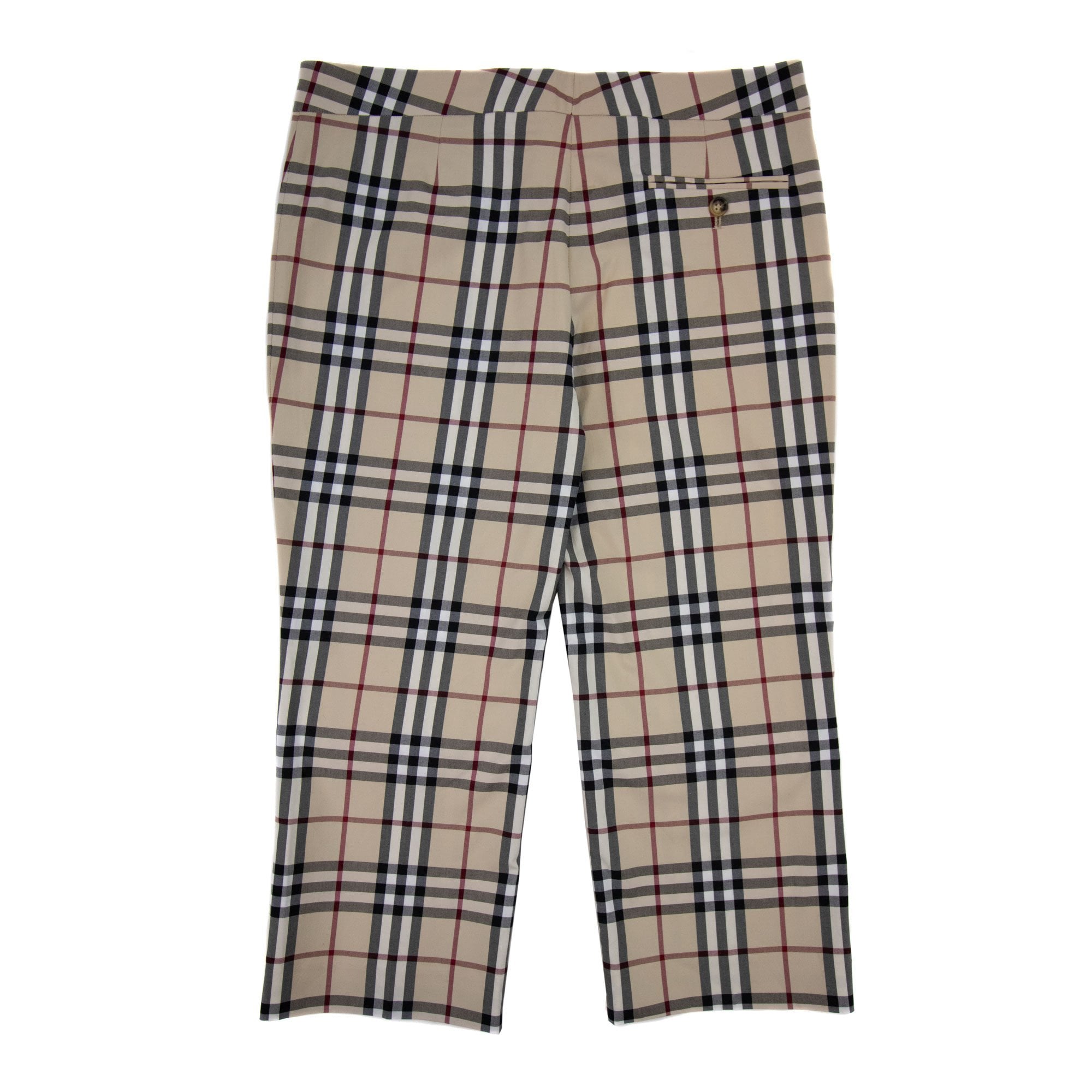 Burberry Woman Marden Check Short Trouser Beige 0144