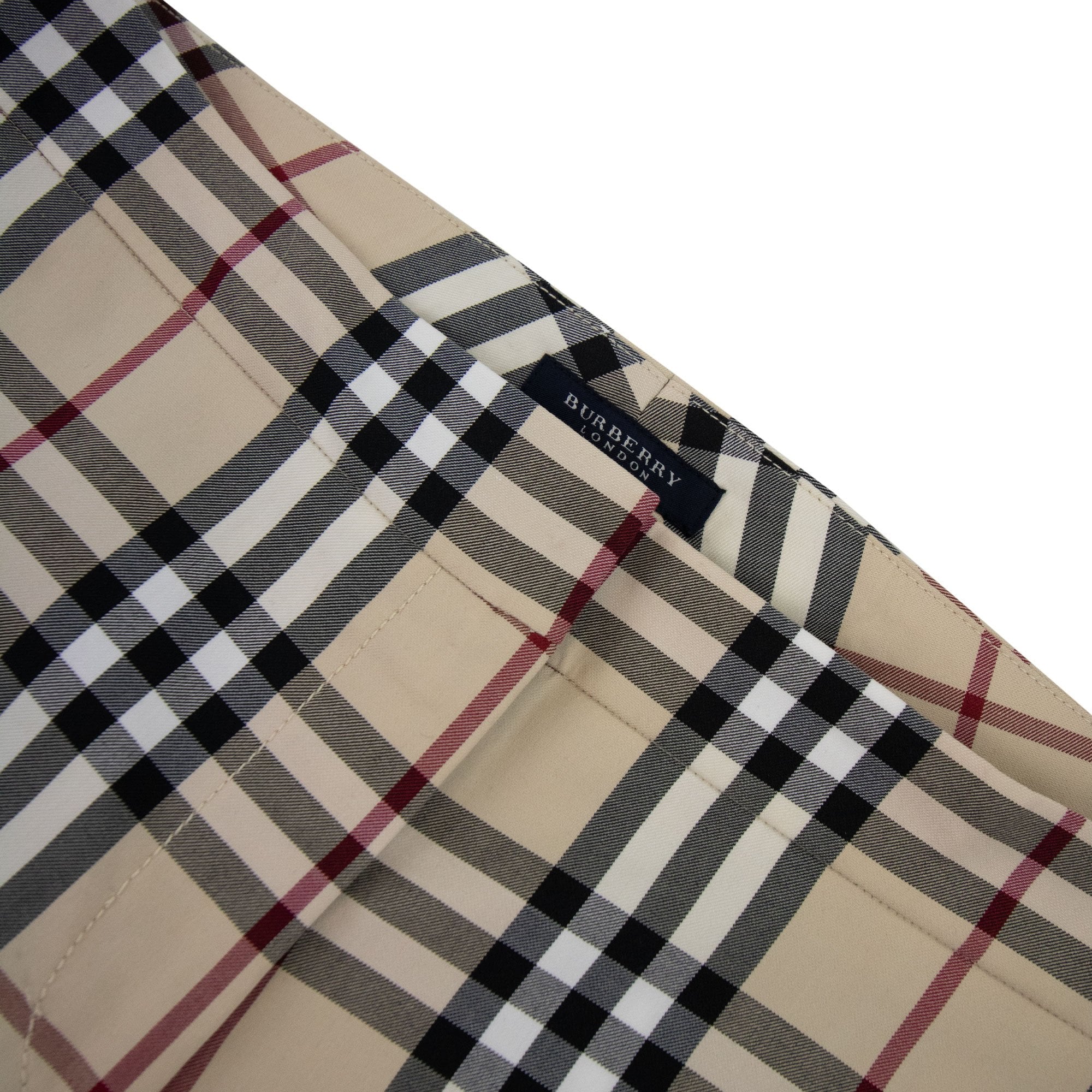 Burberry Woman Marden Check Short Trouser Beige 0144