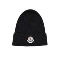 Moncler Wool Logo Beanie Dark Grey 998