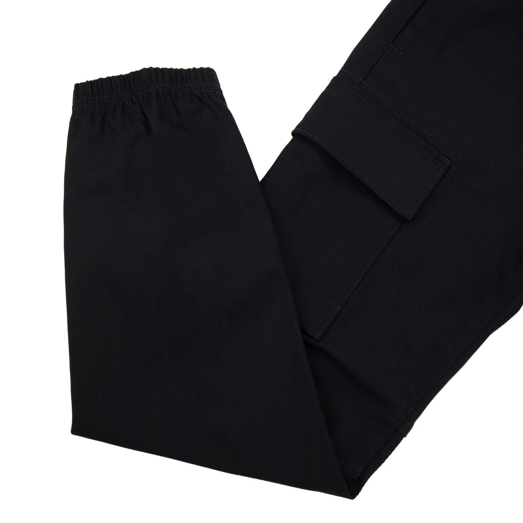 Stone Island Junior 30712 Stretch Cotton Nylon Cavalry Cargo Pants Black V0029