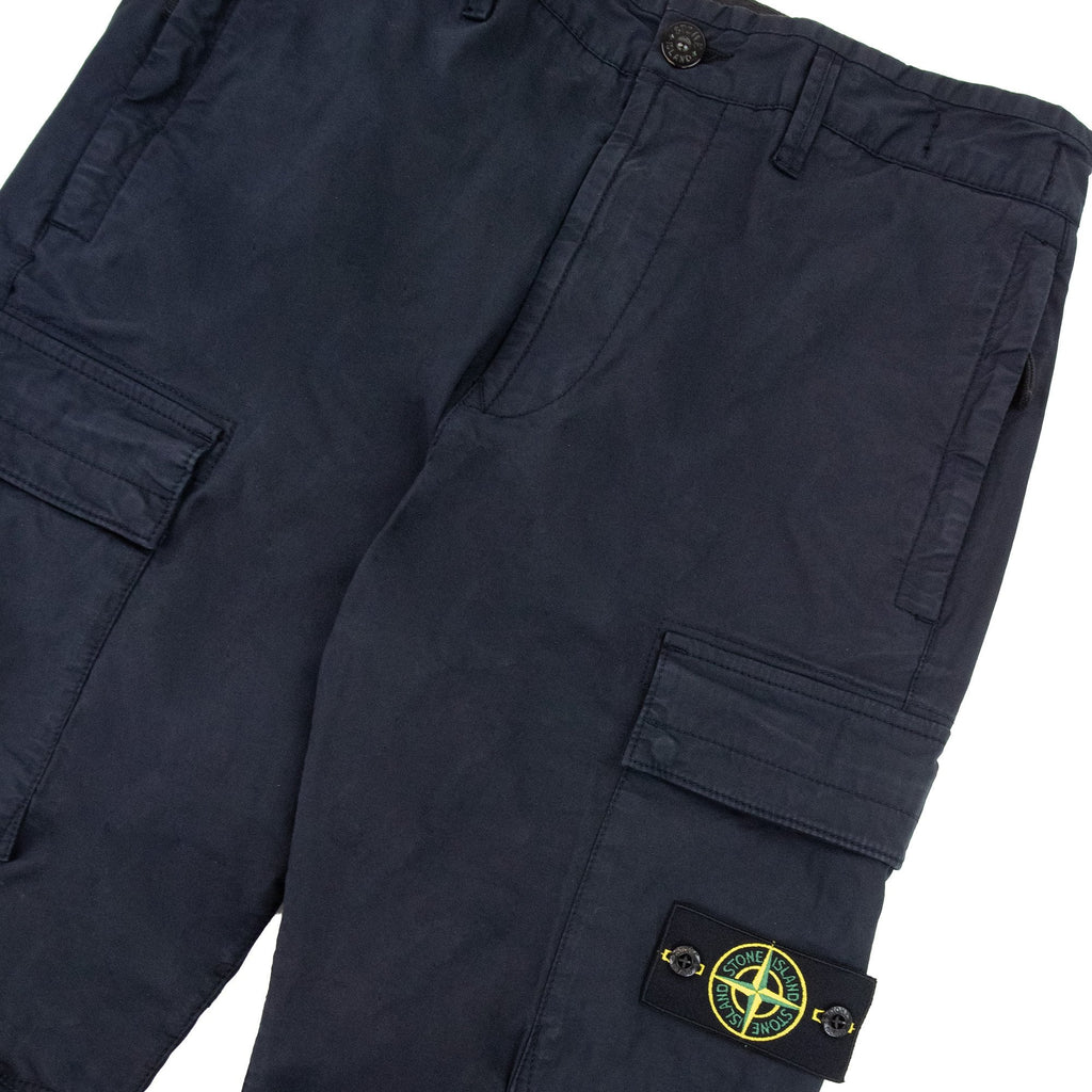 Stone Island 32710 Garment Dyed Stretch Cargo Pants Navy V0020