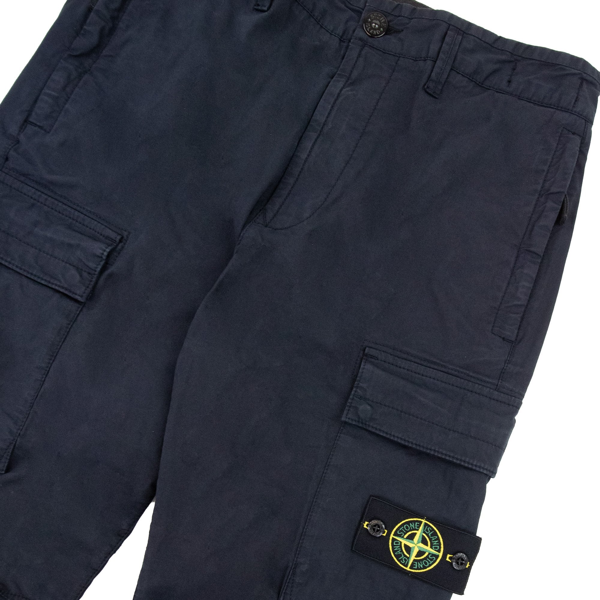 Stone Island 32710 Garment Dyed Stretch Cargo Pants Navy V0020