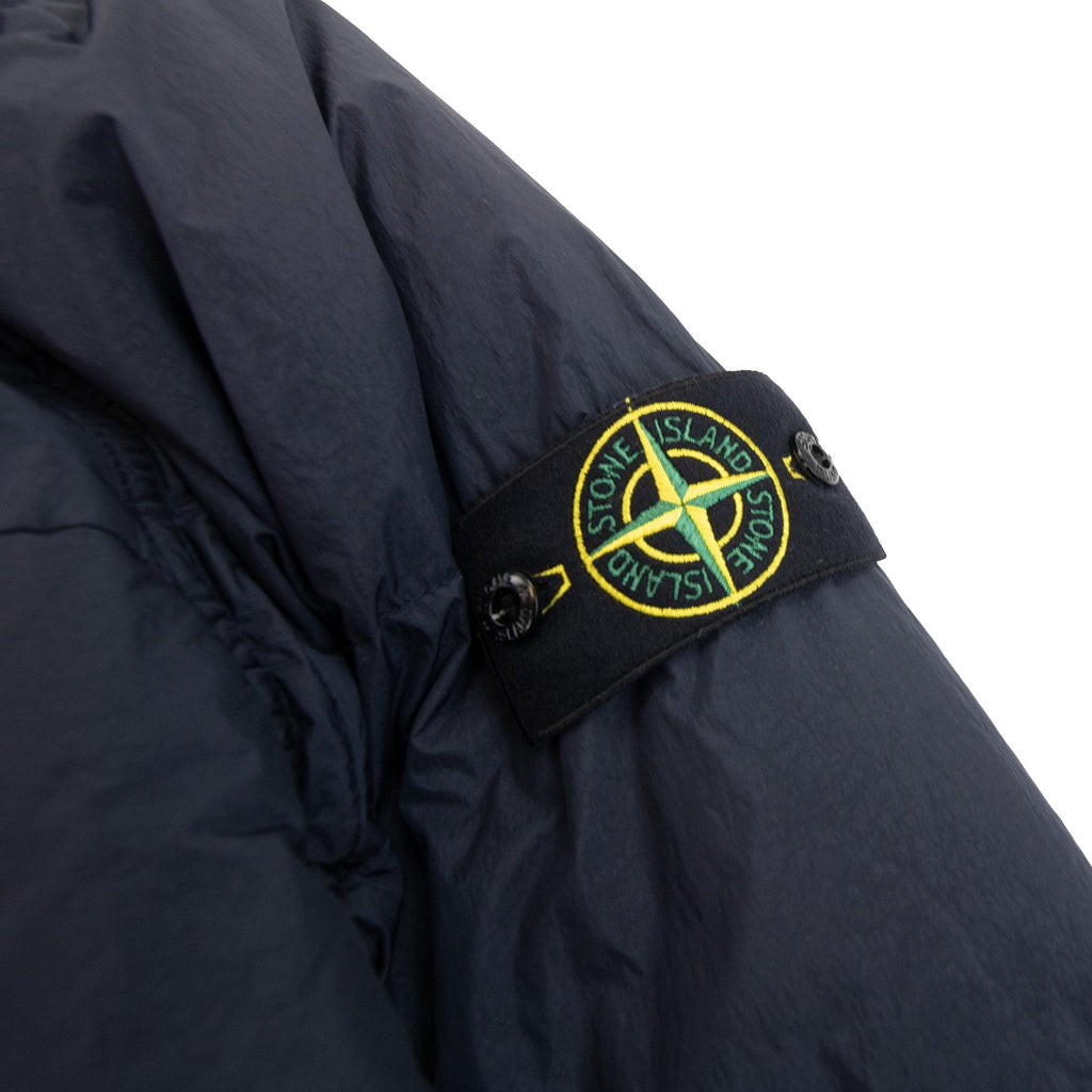 Stone Island 40723 Garment Dyed Crinkle Reps Down Jacket Navy V0020