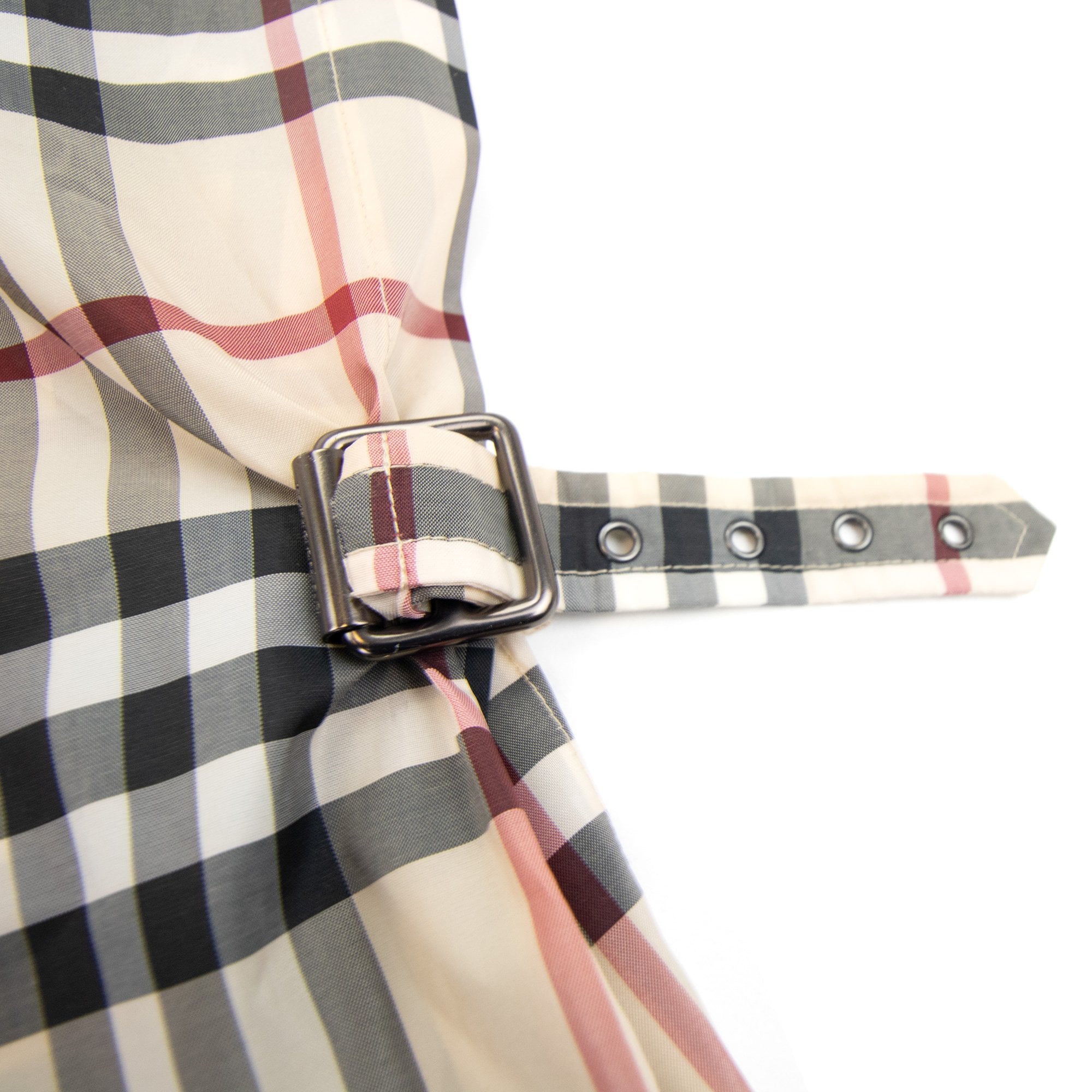 Burberry Woman Check Hoodied Poncho Camel
