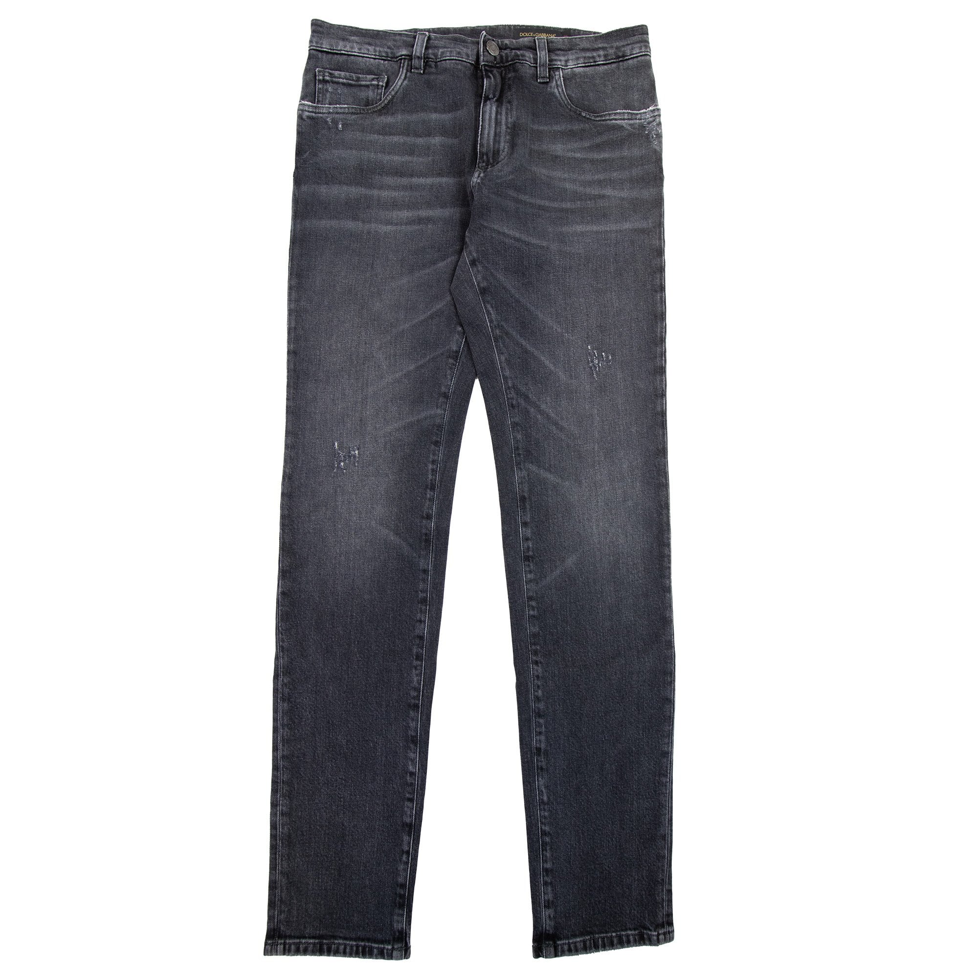 Dolce & Gabbana Logo Comfort Stretch Jeans Dark Grey