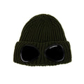 Cp Company Undersixteen Kids Merino Wool Goggle Beanie Khaki 683