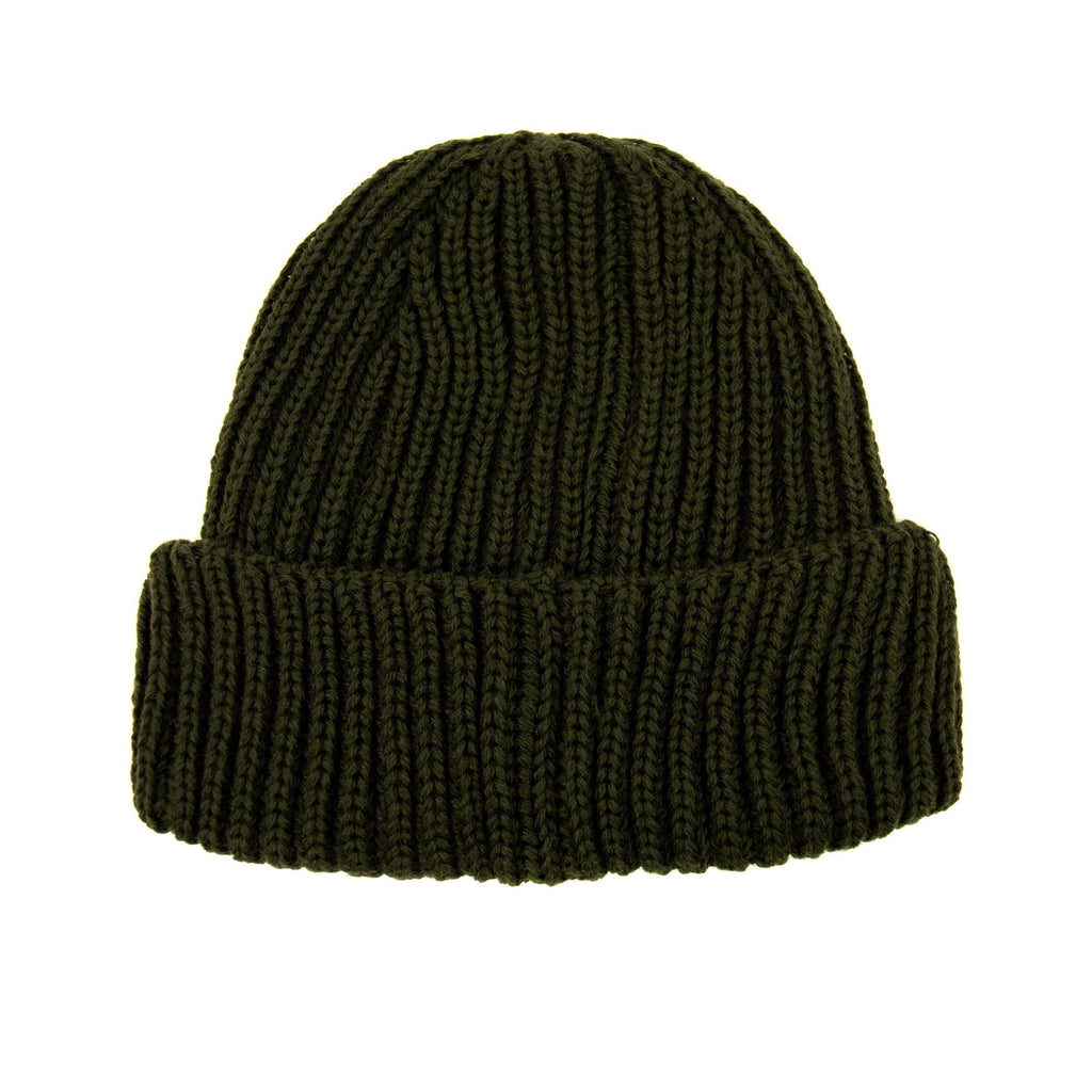 Cp Company Undersixteen Kids Merino Wool Goggle Beanie Khaki 683