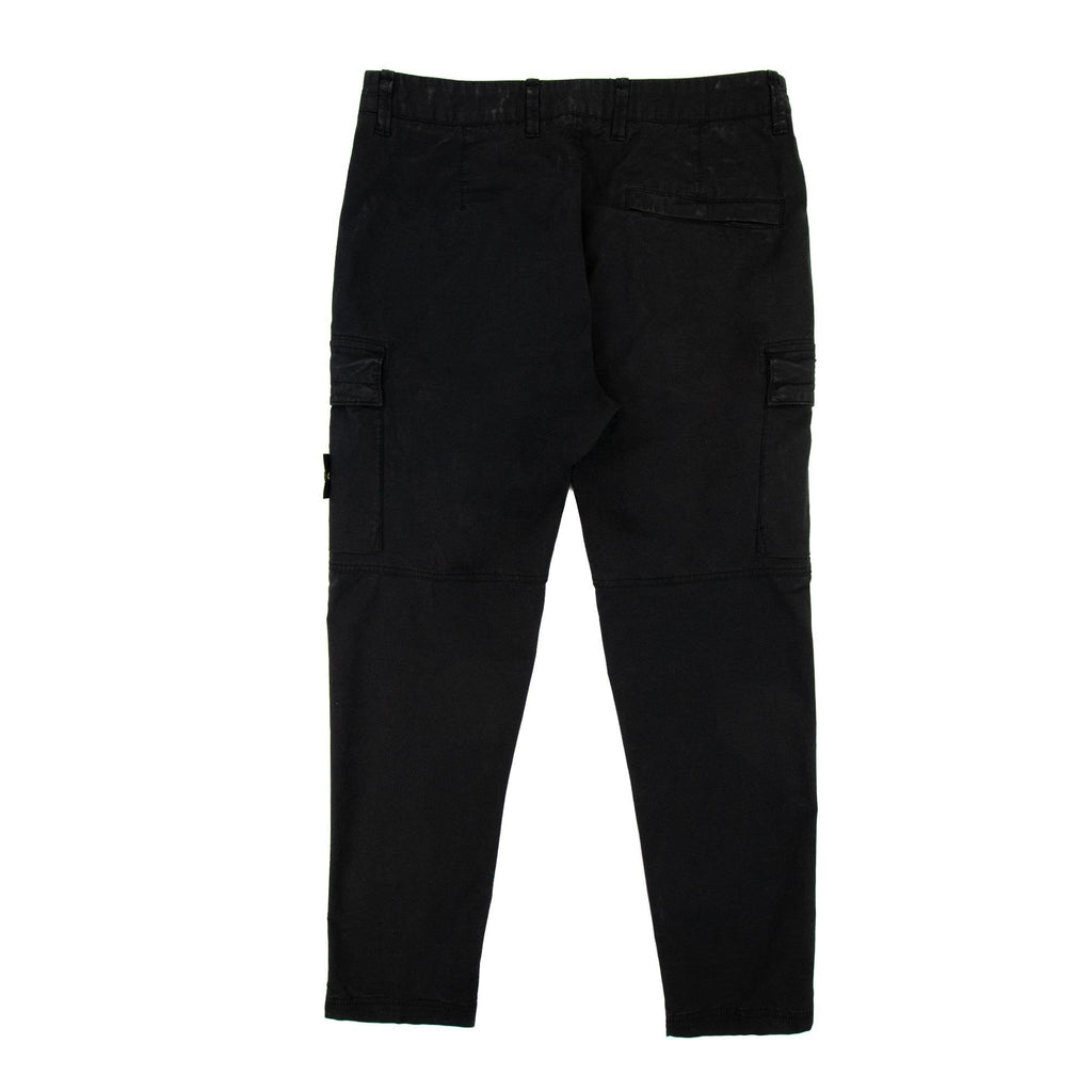 Stone Island 32710 Garment Dyed Stretch Cargo Pants Black V0029