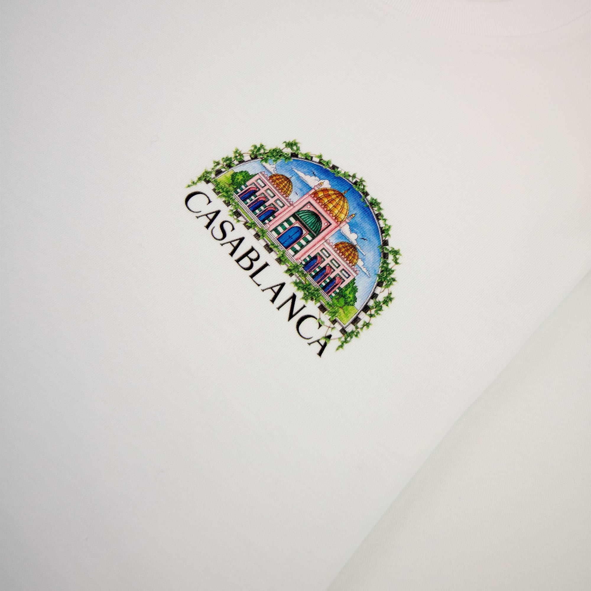 Casablanca Vue De Damas Printed T-shirt White