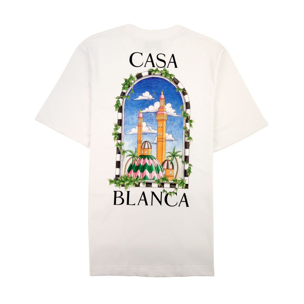 Casablanca Vue De Damas Printed T-shirt White