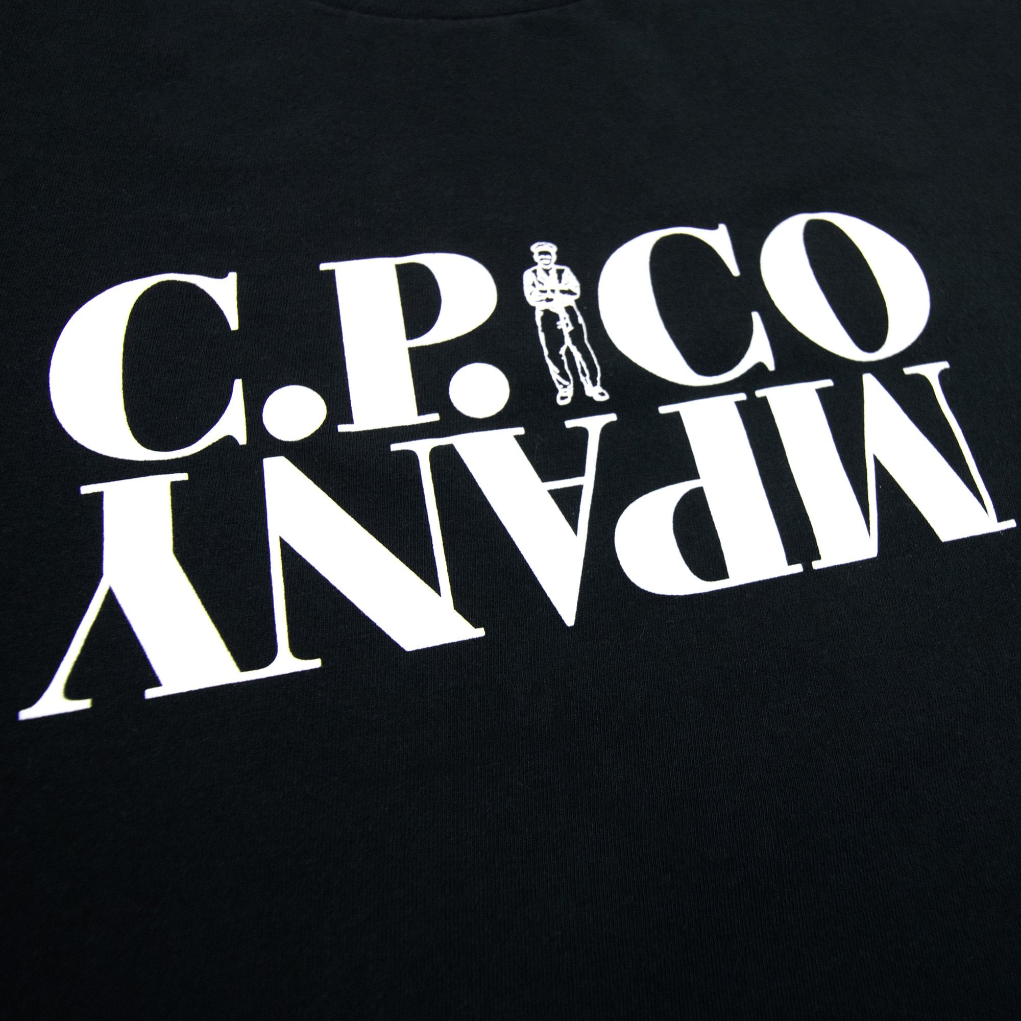 Cp Company Undersixteen U16 30/1 Graphic Logo T Shirt Black 999