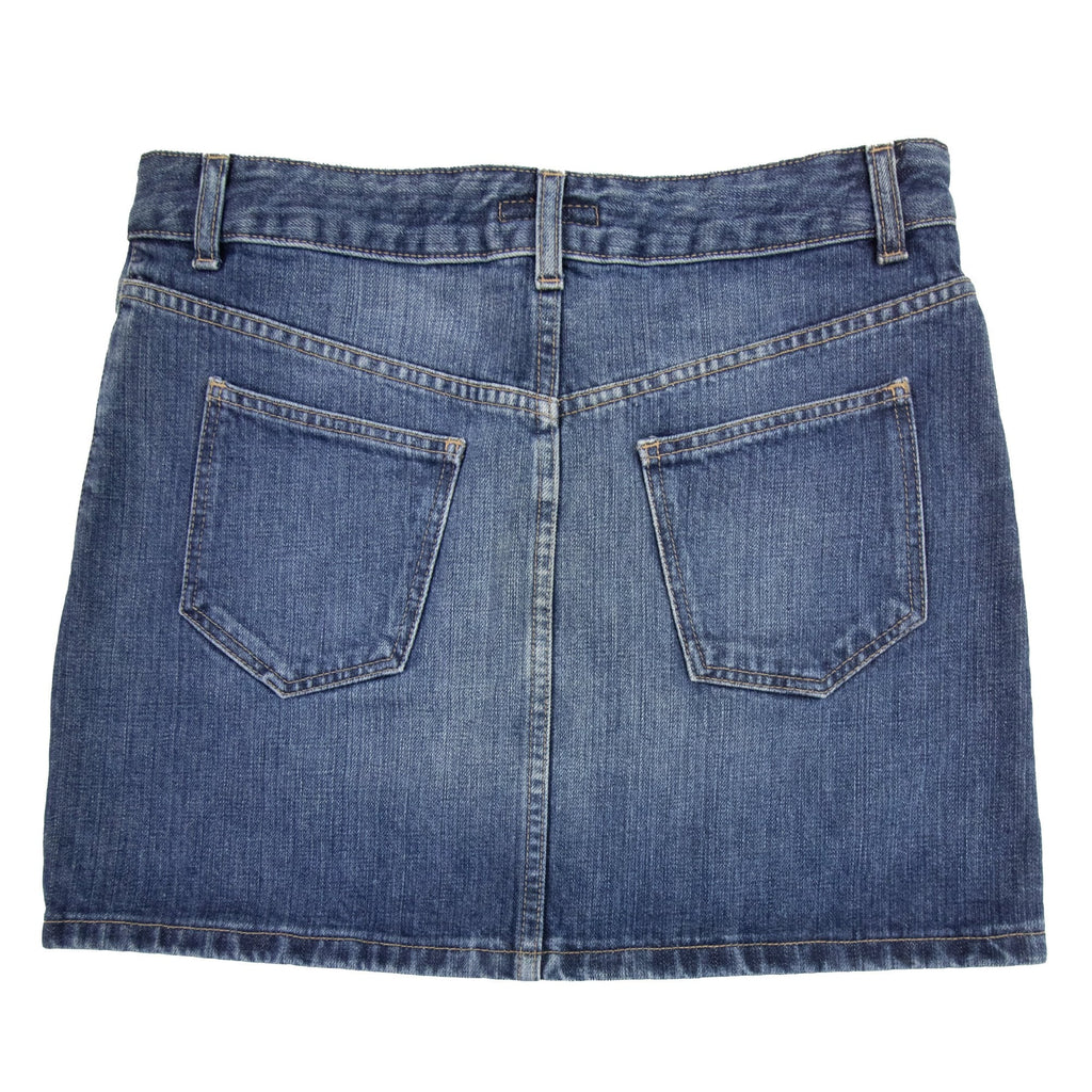 Burberry Woman Check Pocket Denim 190skirt Denim