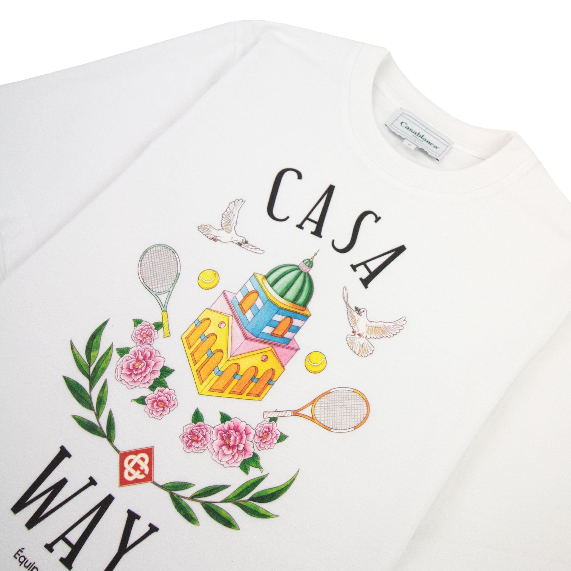 Casablanca Casa Way Printed T Shirt White