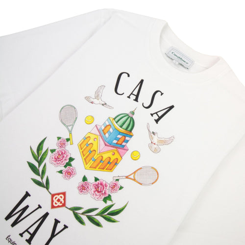 Casablanca Casa Way Printed T Shirt White