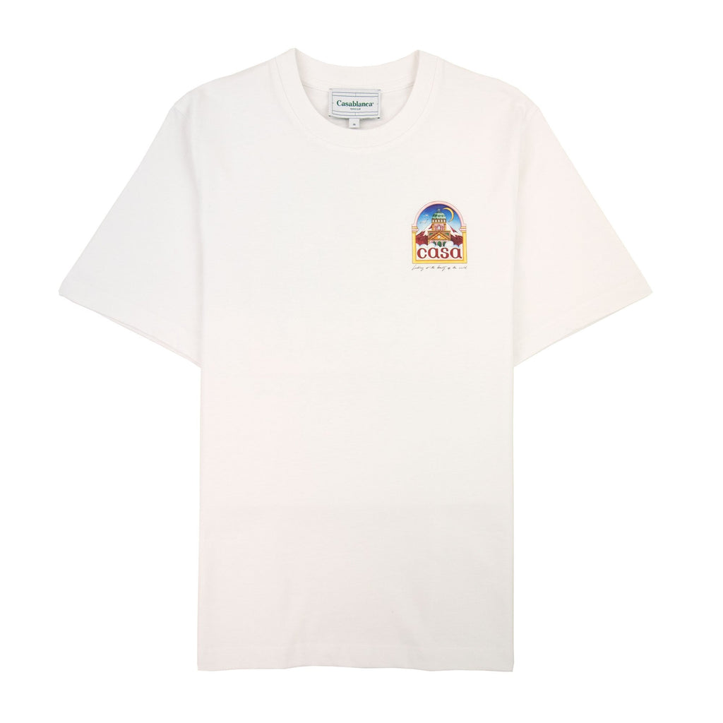 Casablanca Vue De L Arche Printed T Shirt White