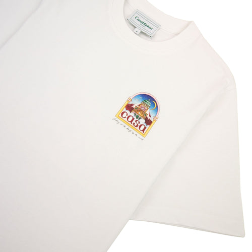 Casablanca Vue De L Arche Printed T Shirt White