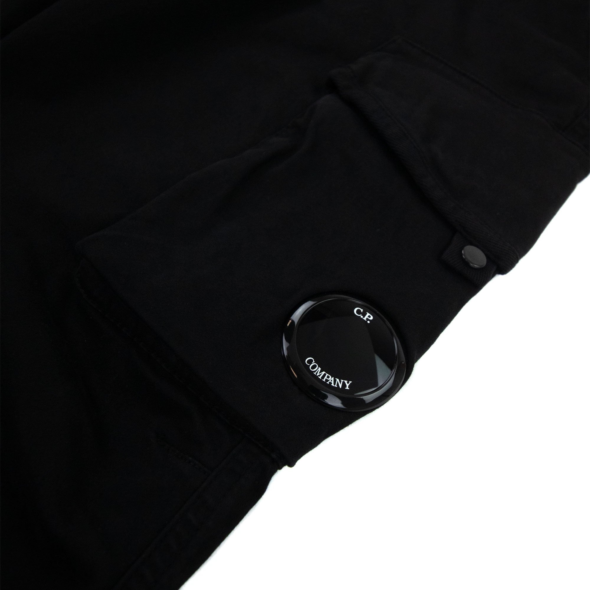 Cp Company Undersixteen U16 Stretch Sateen Peach Pocket Pants Black 999