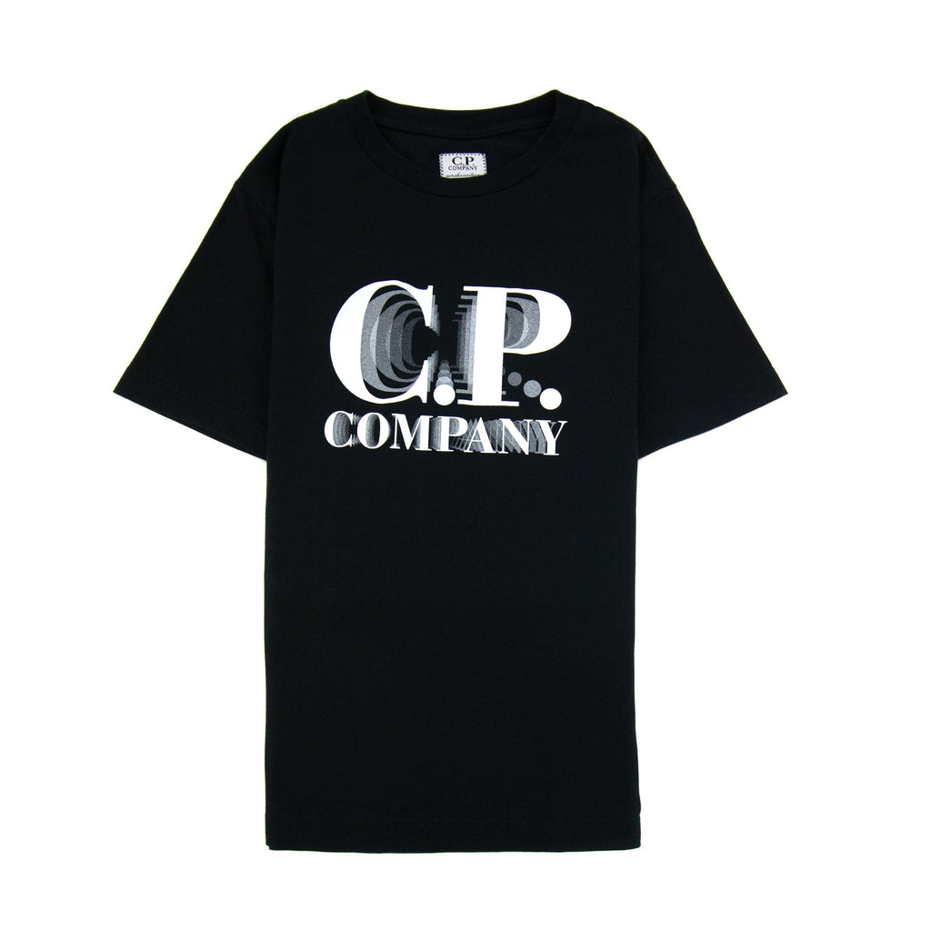 Cp Company Undersixteen U16 30/1 Graphic Logo T-shirt Black 999