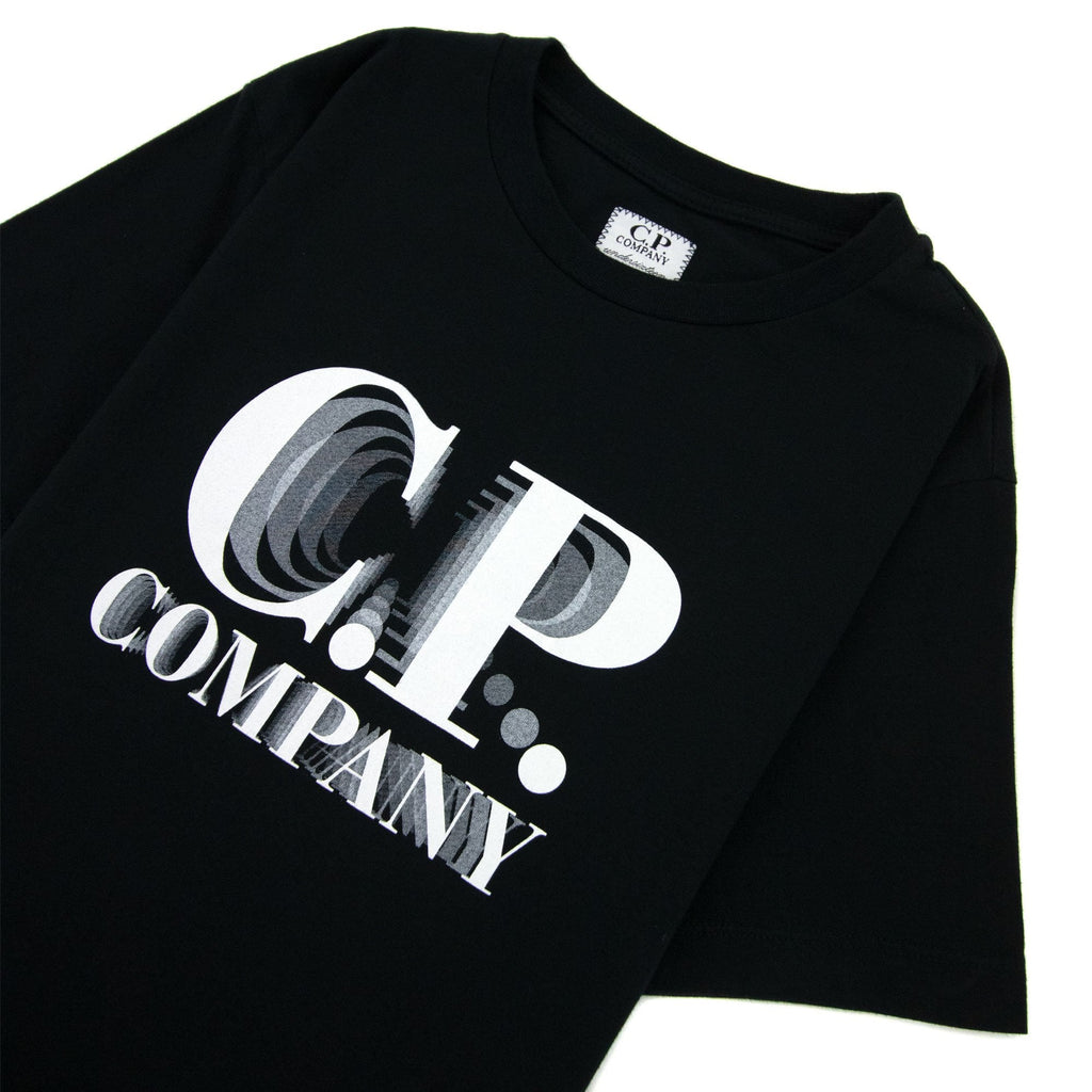 Cp Company Undersixteen U16 30/1 Graphic Logo T-shirt Black 999