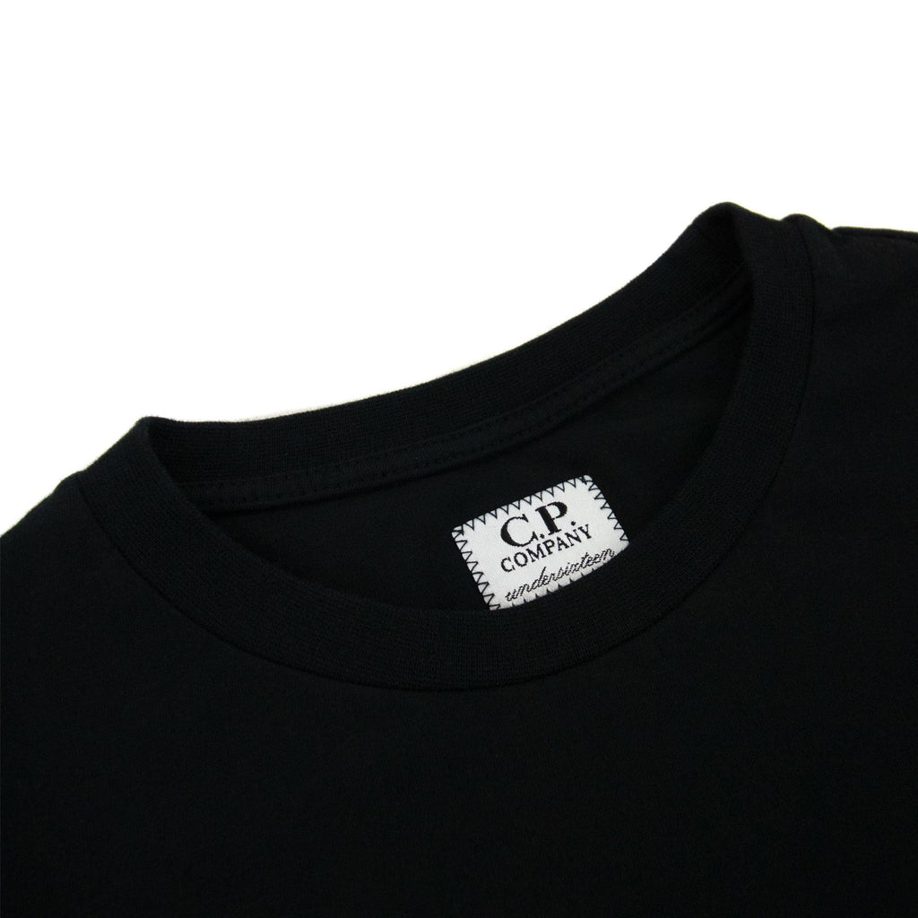 Cp Company Undersixteen U16 30/1 Graphic Logo T-shirt Black 999
