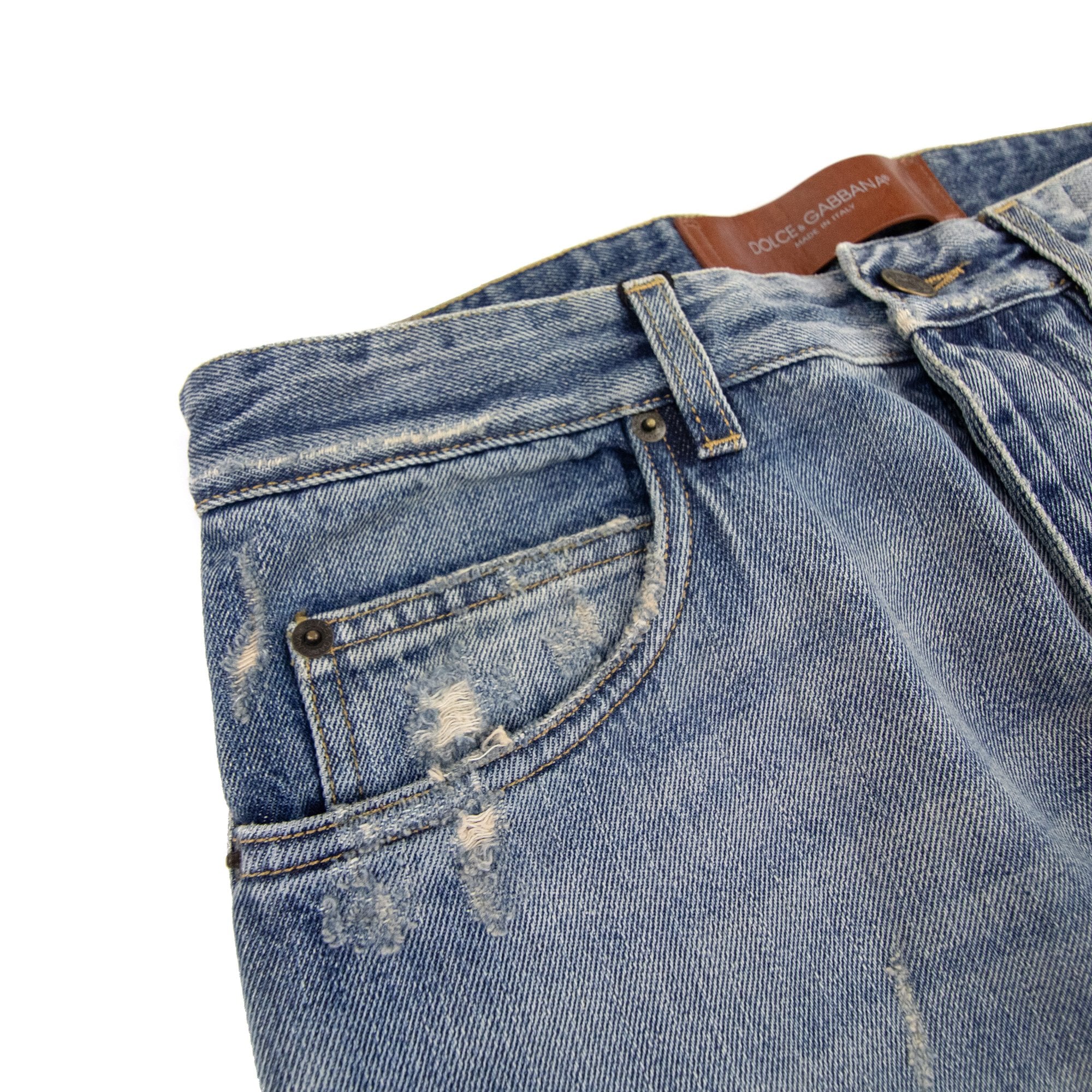 Dolce & Gabbana Dolce & Gabbana 16 Classic Ripped Jeans Light