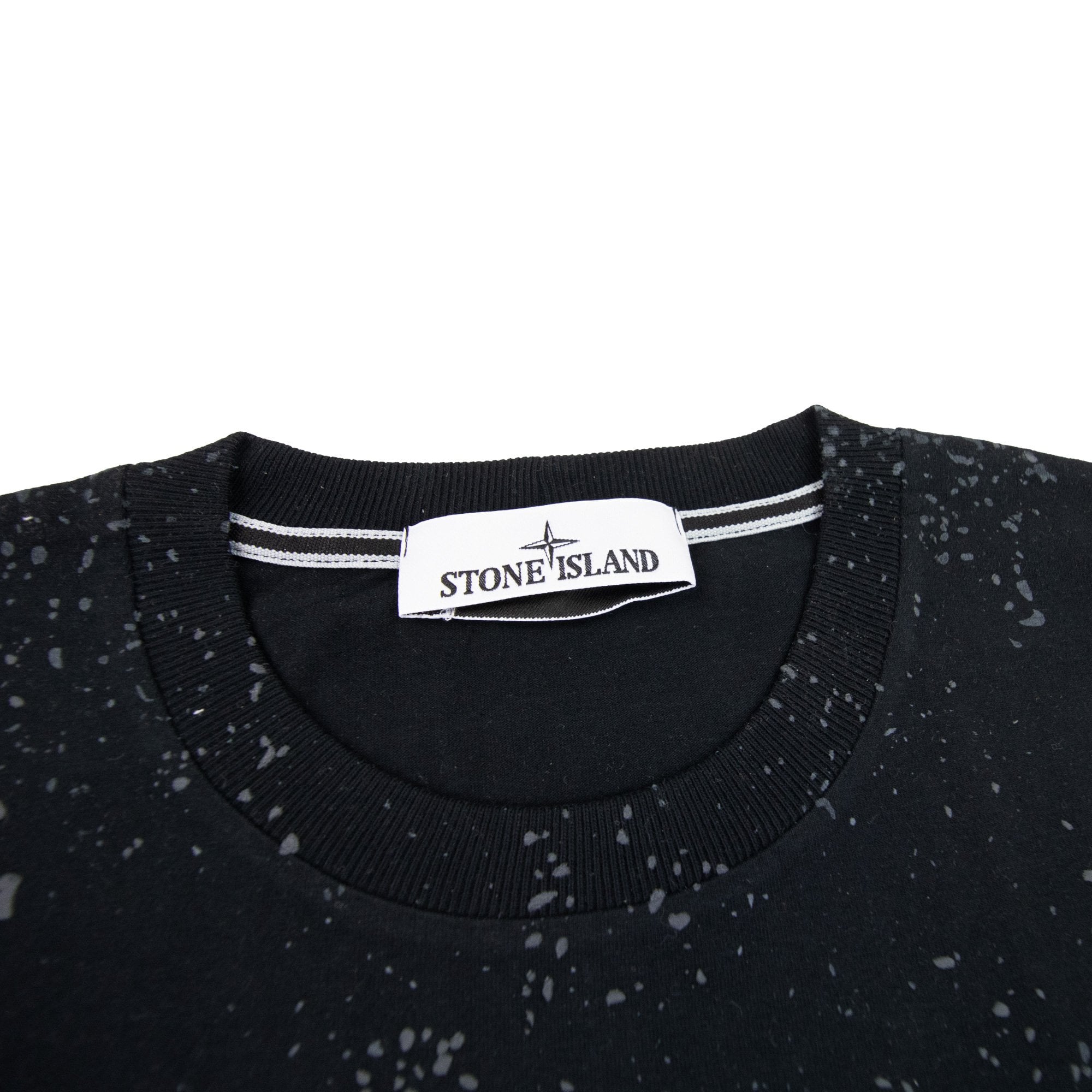 Stone Island 2rc85 ‘drops Two’ Print T Shirt Black V0029