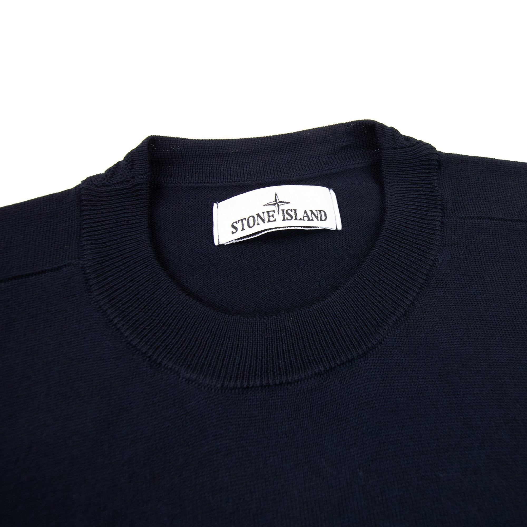 Stone Island 510c4 Pure Light Wool Crewneck Navy Blue V0020