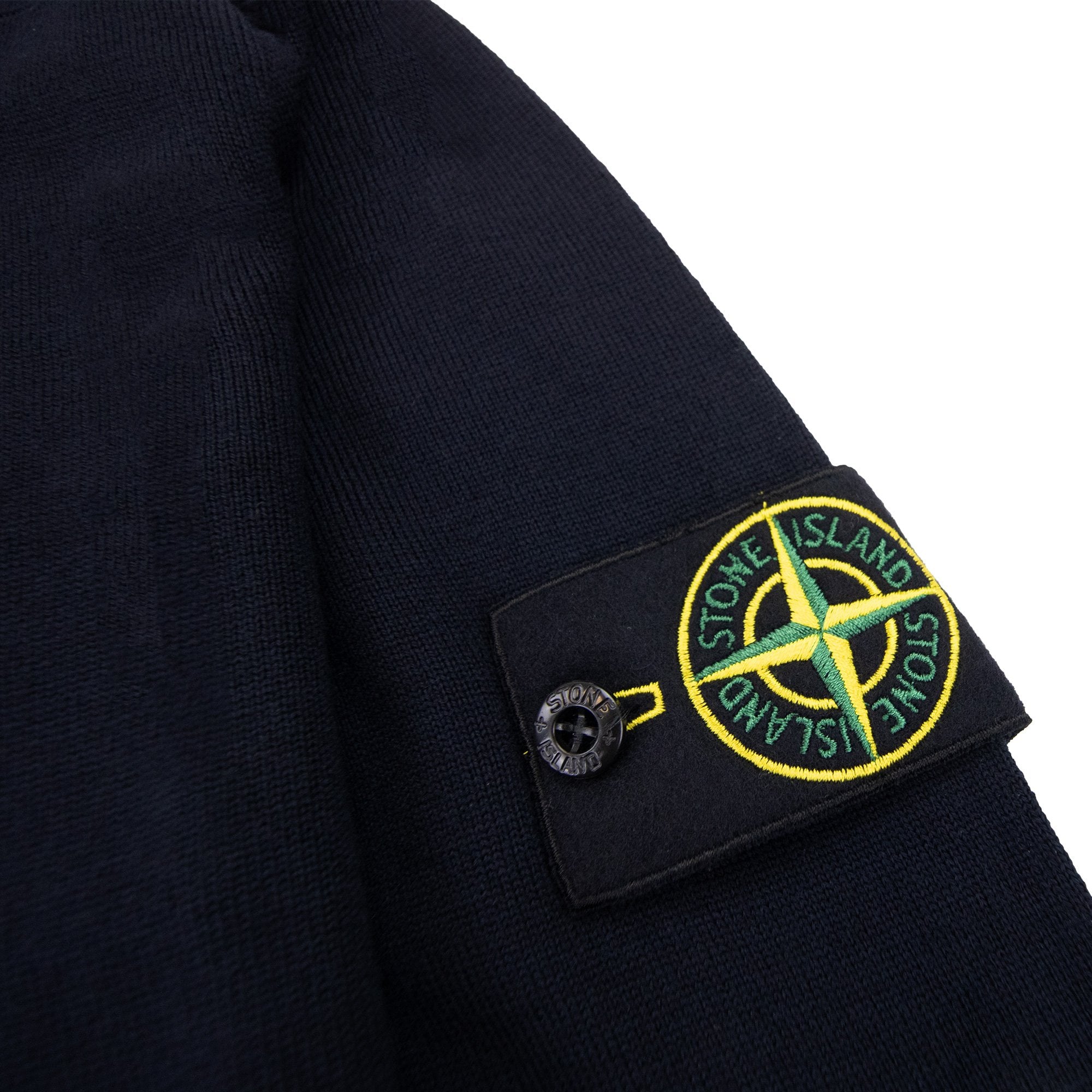Stone Island 510c4 Pure Light Wool Crewneck Navy Blue V0020