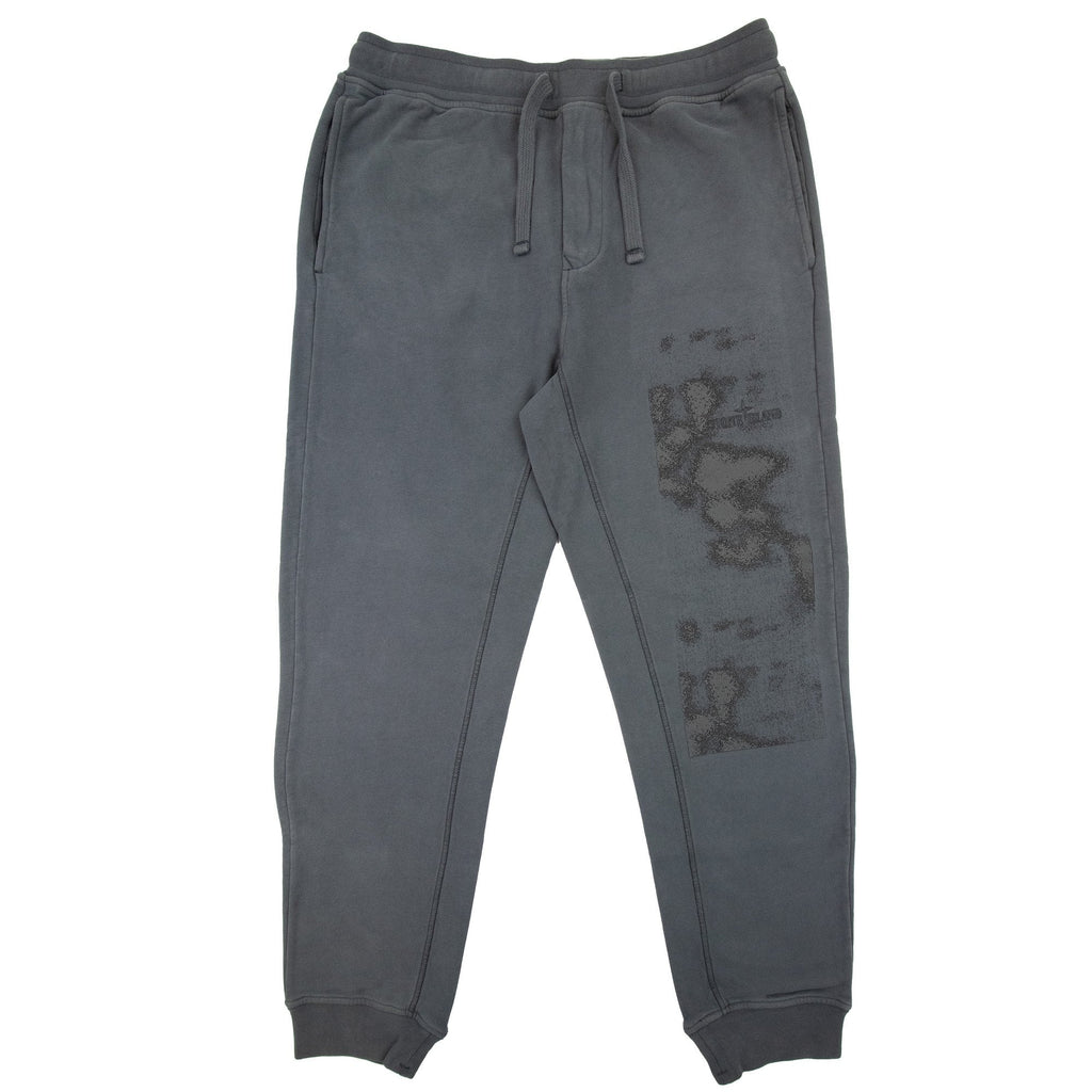 Stone Island 66762 ‘foam Two’ Print And Embroidery Bottoms Grey V0062