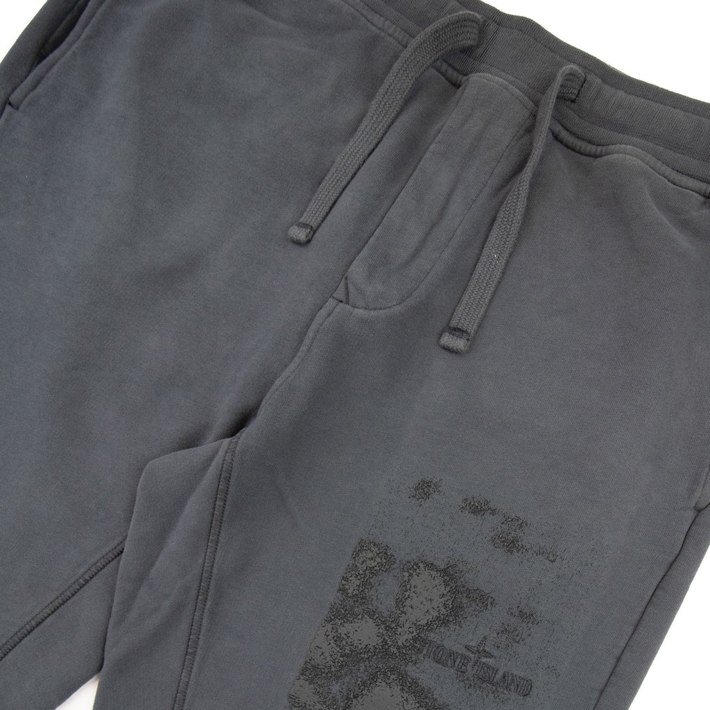 Stone Island 66762 ‘foam Two’ Print And Embroidery Bottoms Grey V0062