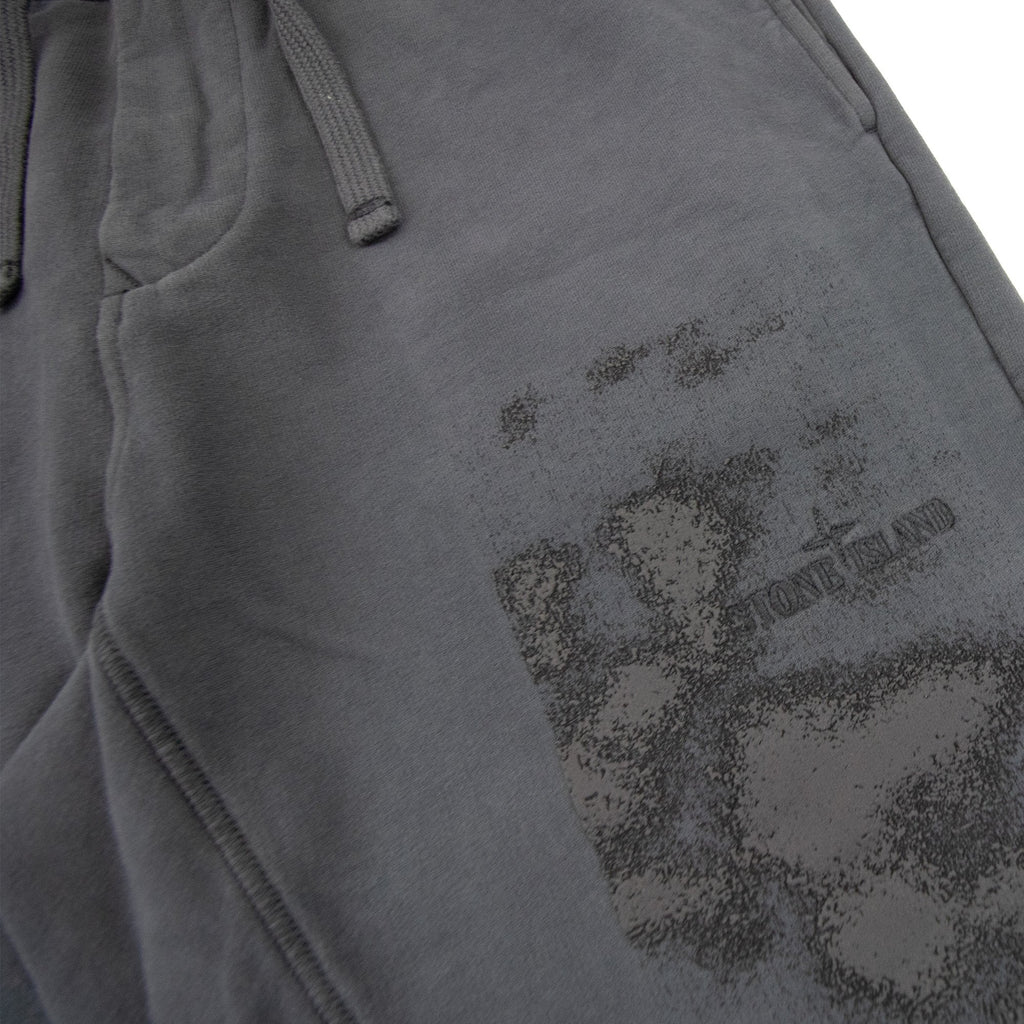 Stone Island 66762 ‘foam Two’ Print And Embroidery Bottoms Grey V0062