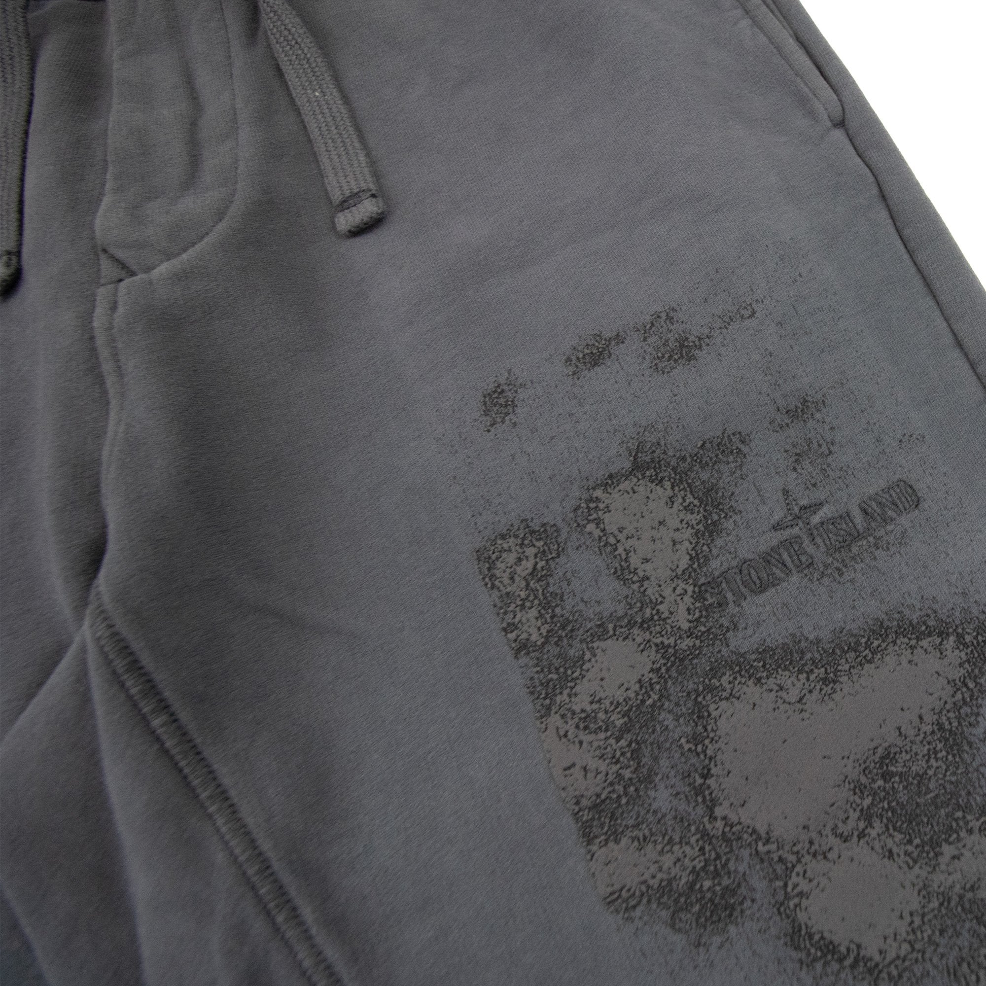 Stone Island 66762 ‘foam Two’ Print And Embroidery Bottoms Grey V0062