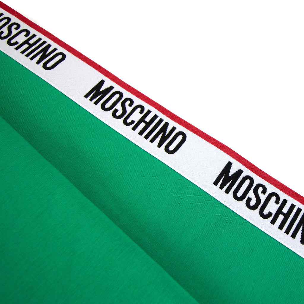 Moschino Underwear Tape Logo Crew Neck Sweatshirt Green