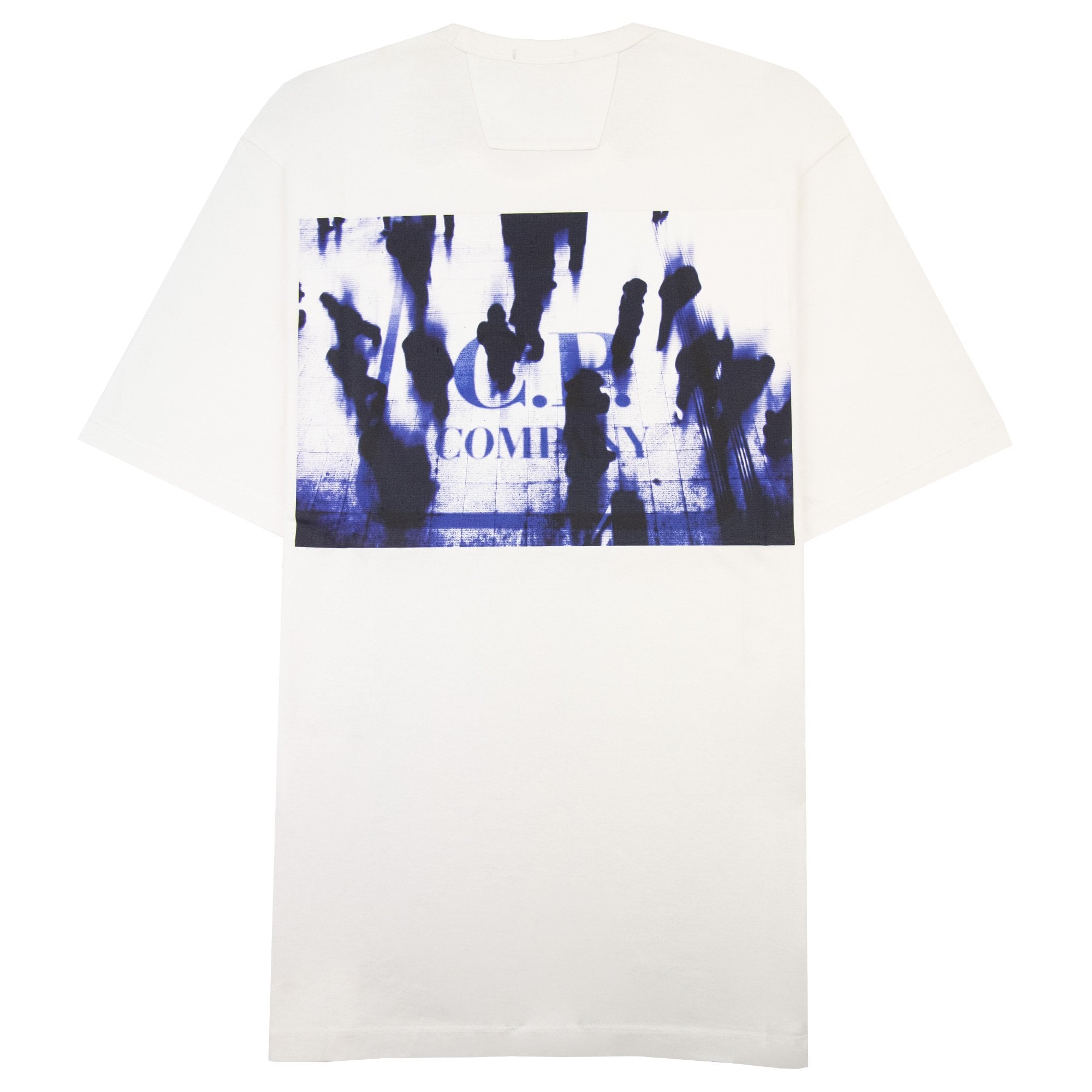 Cp Company Metropolis Series Mercerized Jersey Reverse Logo Print T Shirt White 101