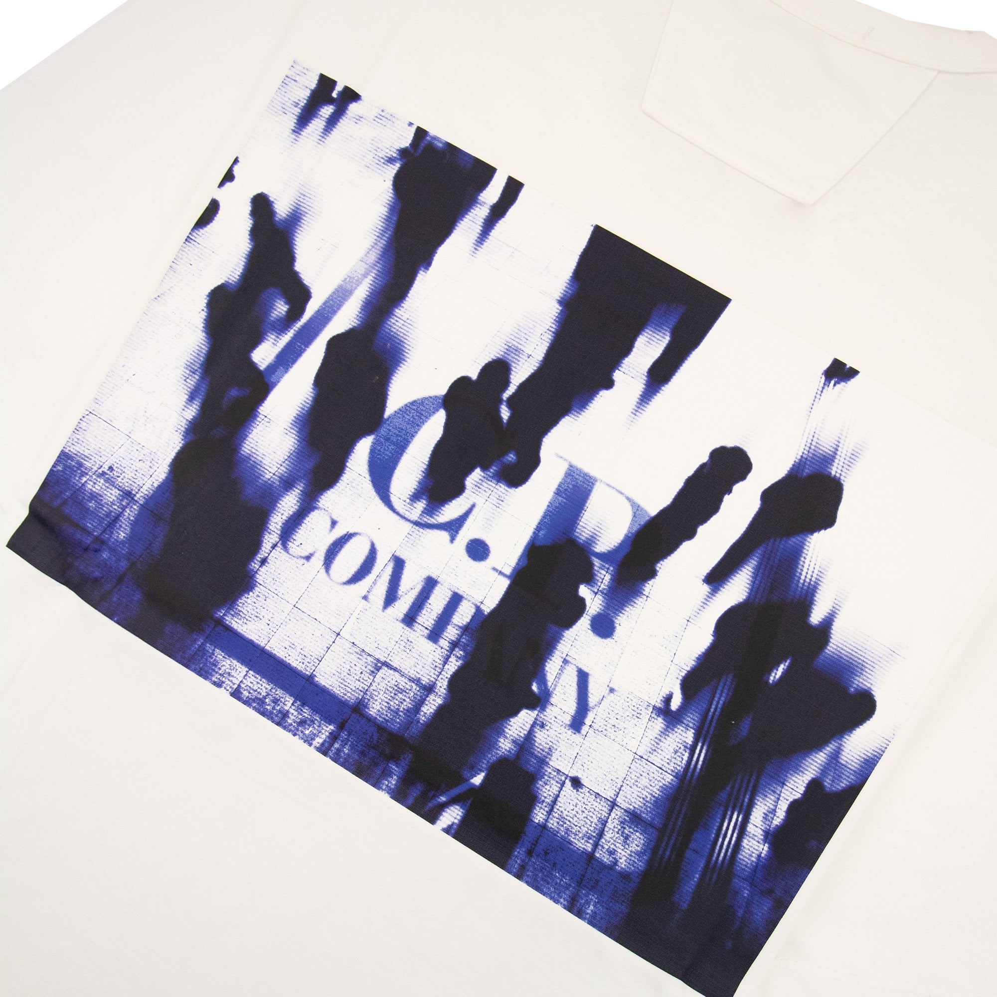Cp Company Metropolis Series Mercerized Jersey Reverse Logo Print T Shirt White 101